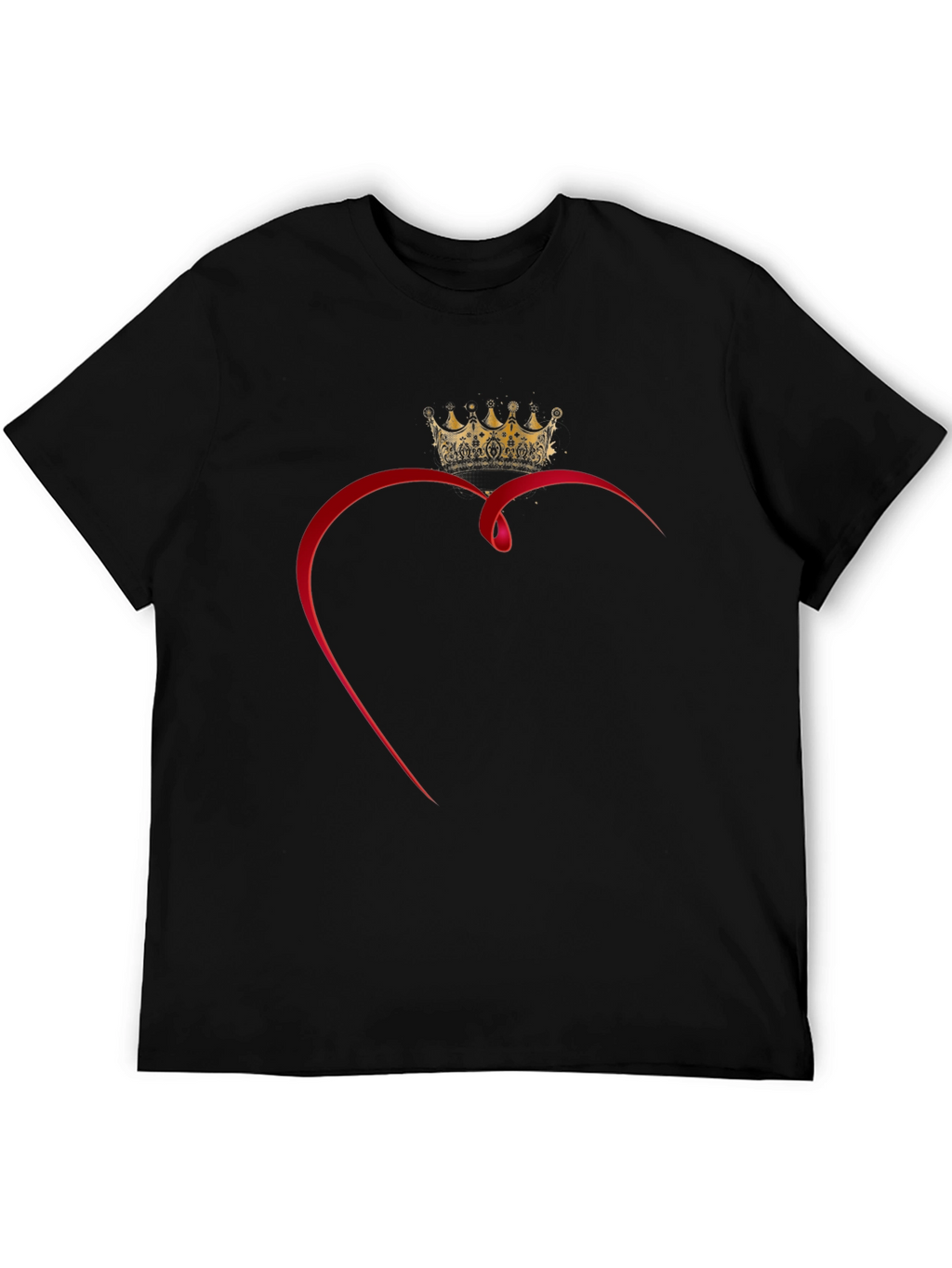 Heart Crown Graphic T-Shirt - King of Hearts Tee
