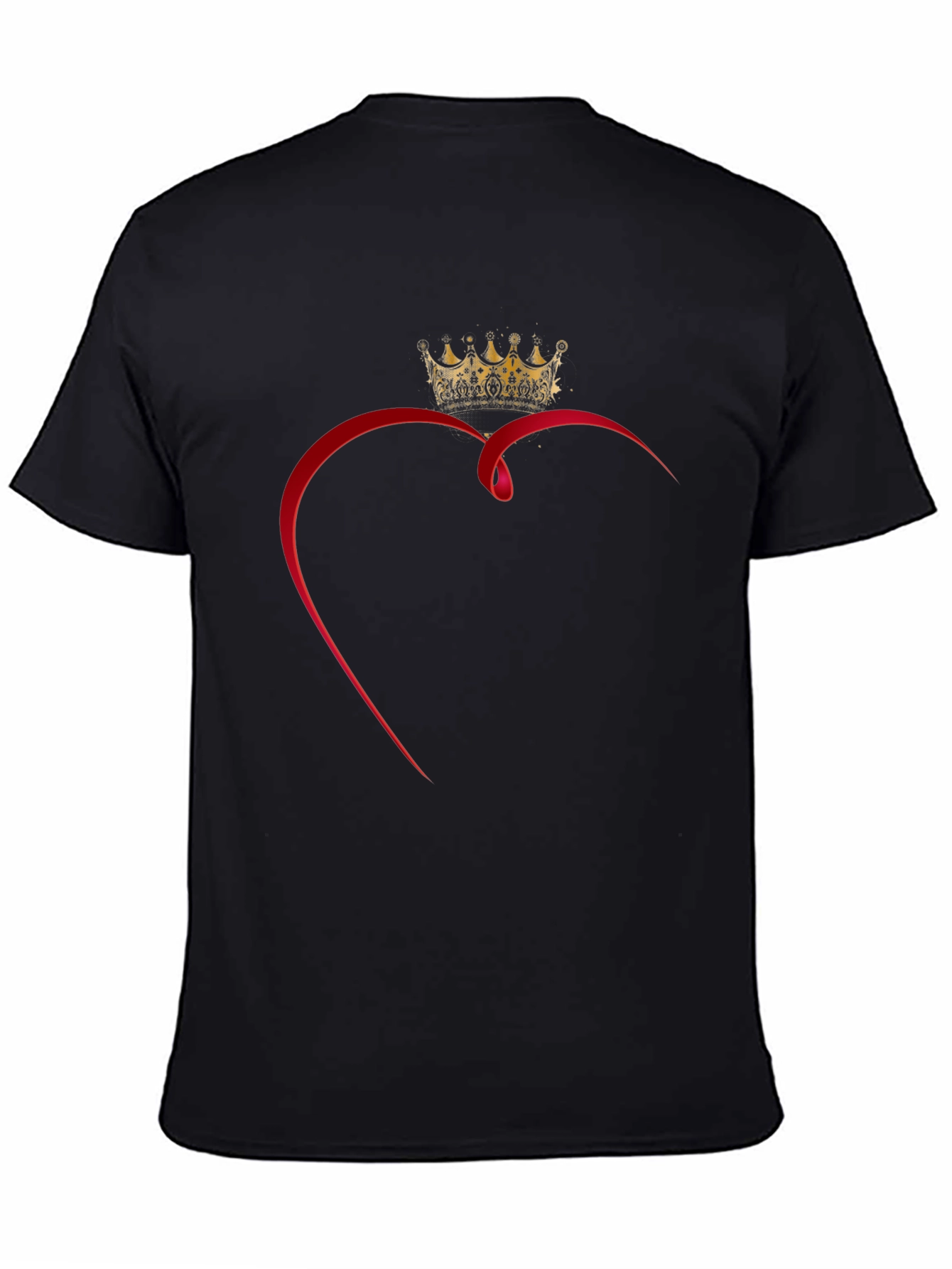 Heart Crown Graphic T-Shirt - King of Hearts Tee