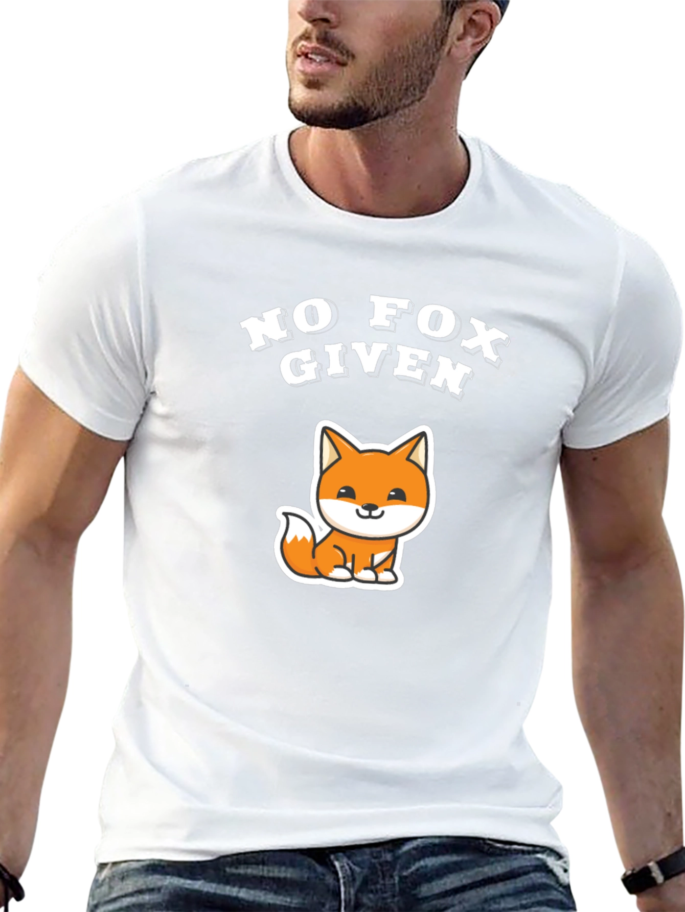 No Fox Given Graphic T-Shirt Funny Animal Tee