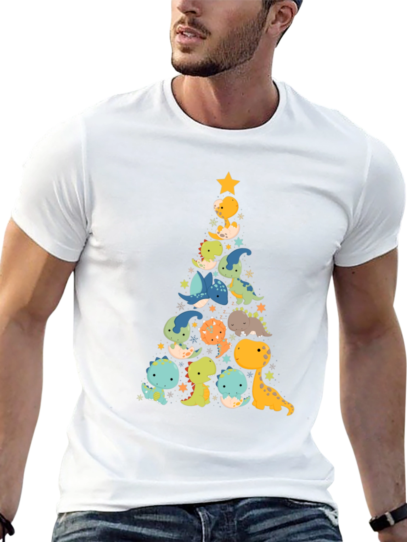 Dino Christmas Tree T-Shirt