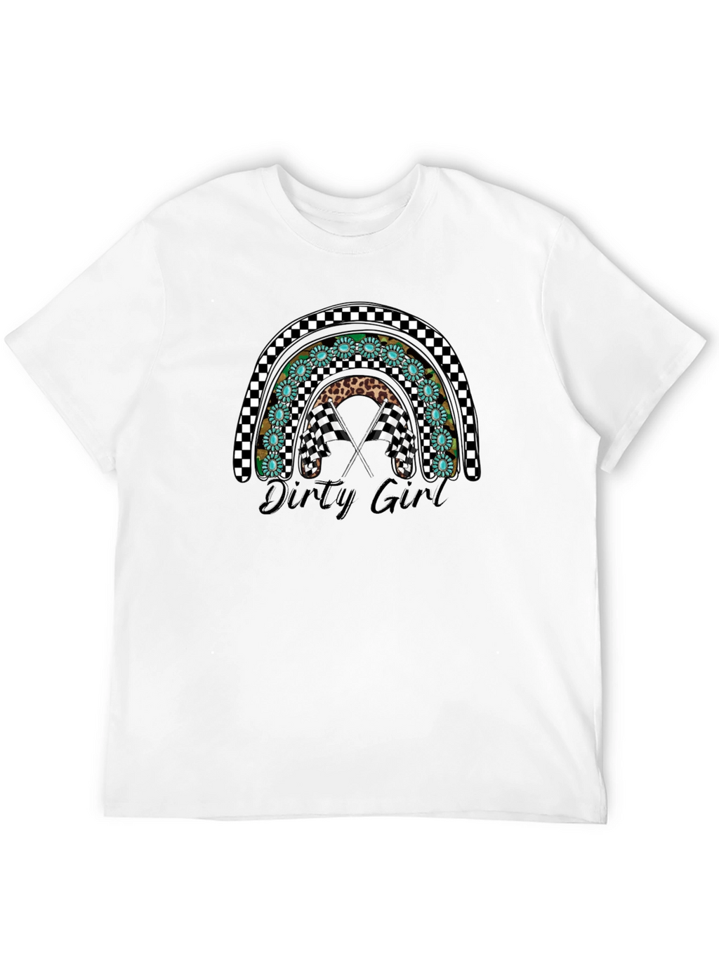 Dirty Girl Rainbow Graphic T-Shirt