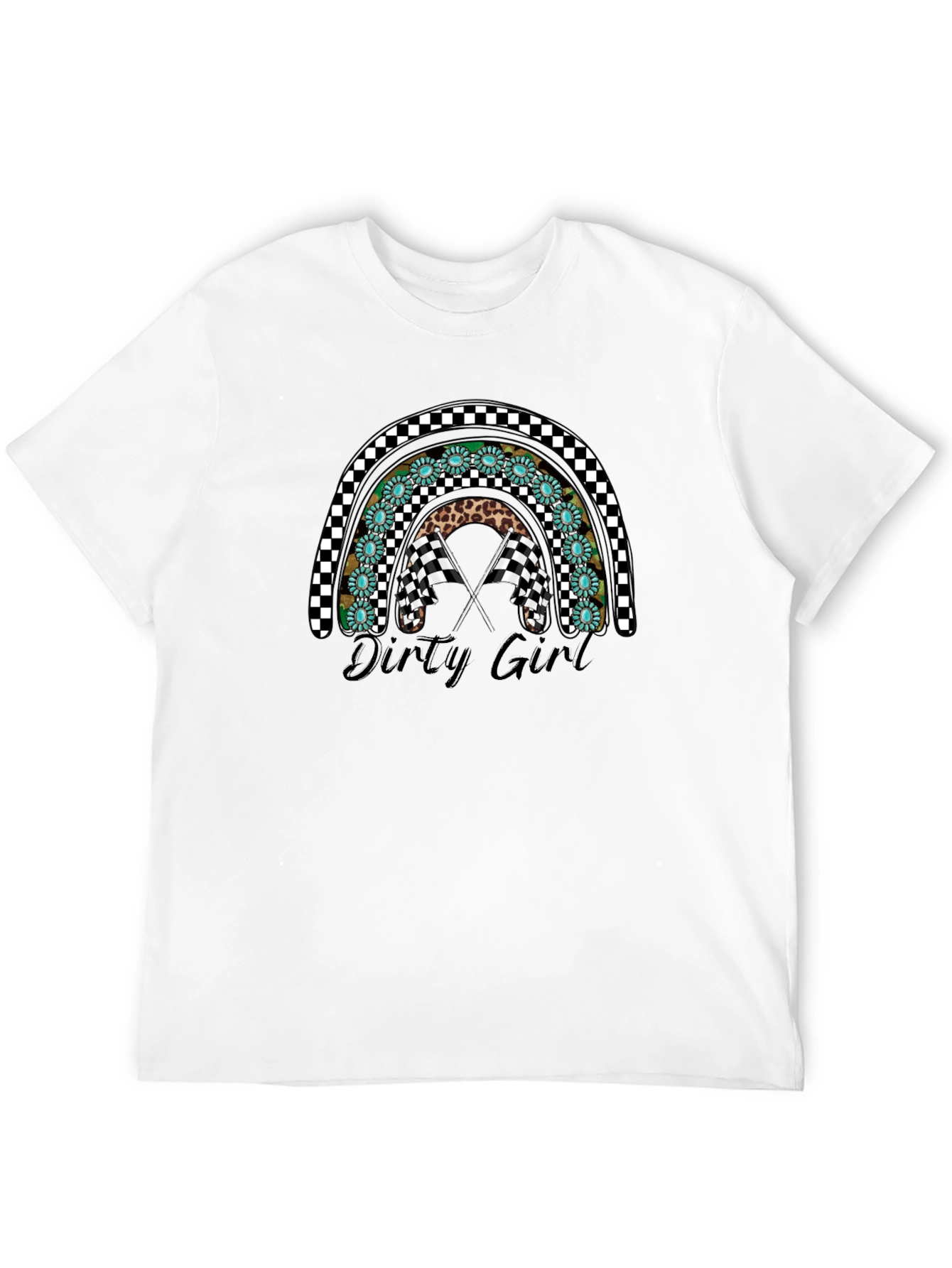 Dirty Girl Rainbow Graphic T-Shirt