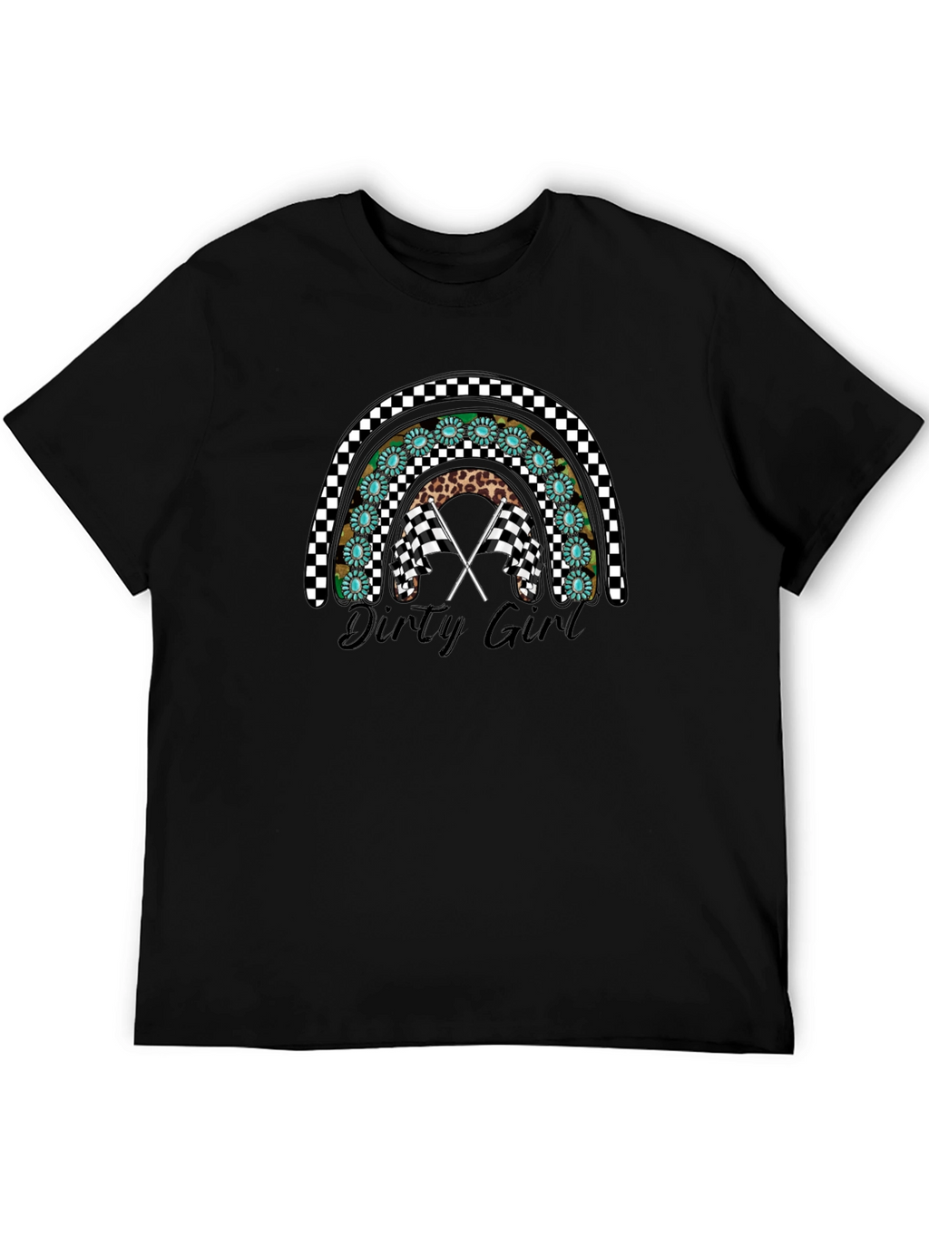 Dirty Girl Rainbow Graphic T-Shirt