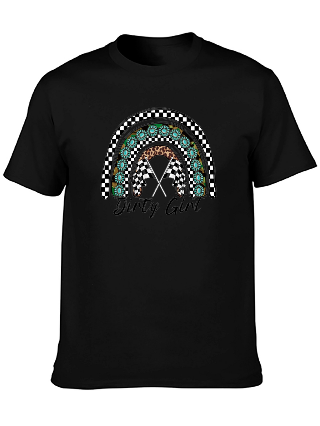 Dirty Girl Rainbow Graphic T-Shirt