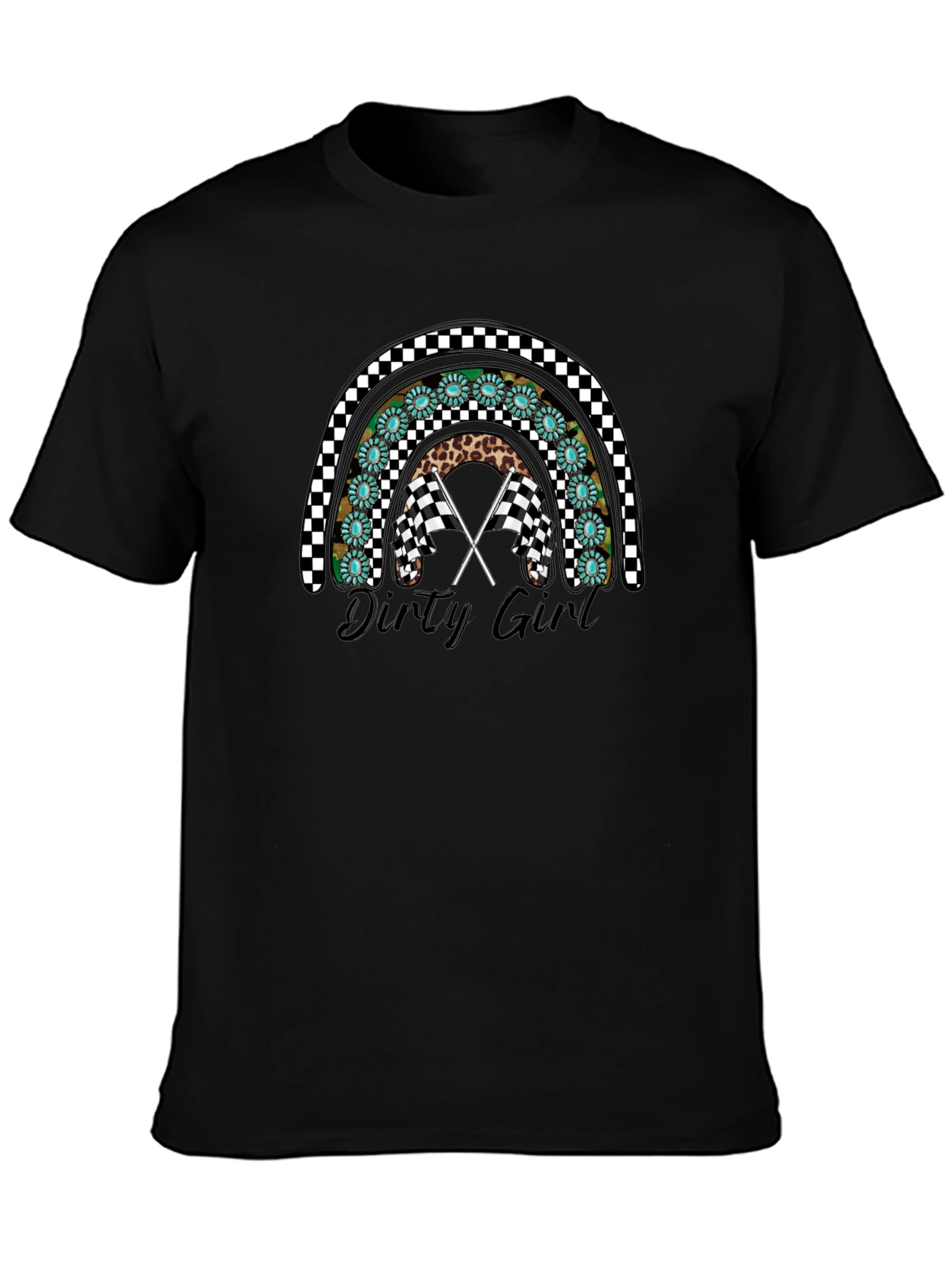 Dirty Girl Rainbow Graphic T-Shirt