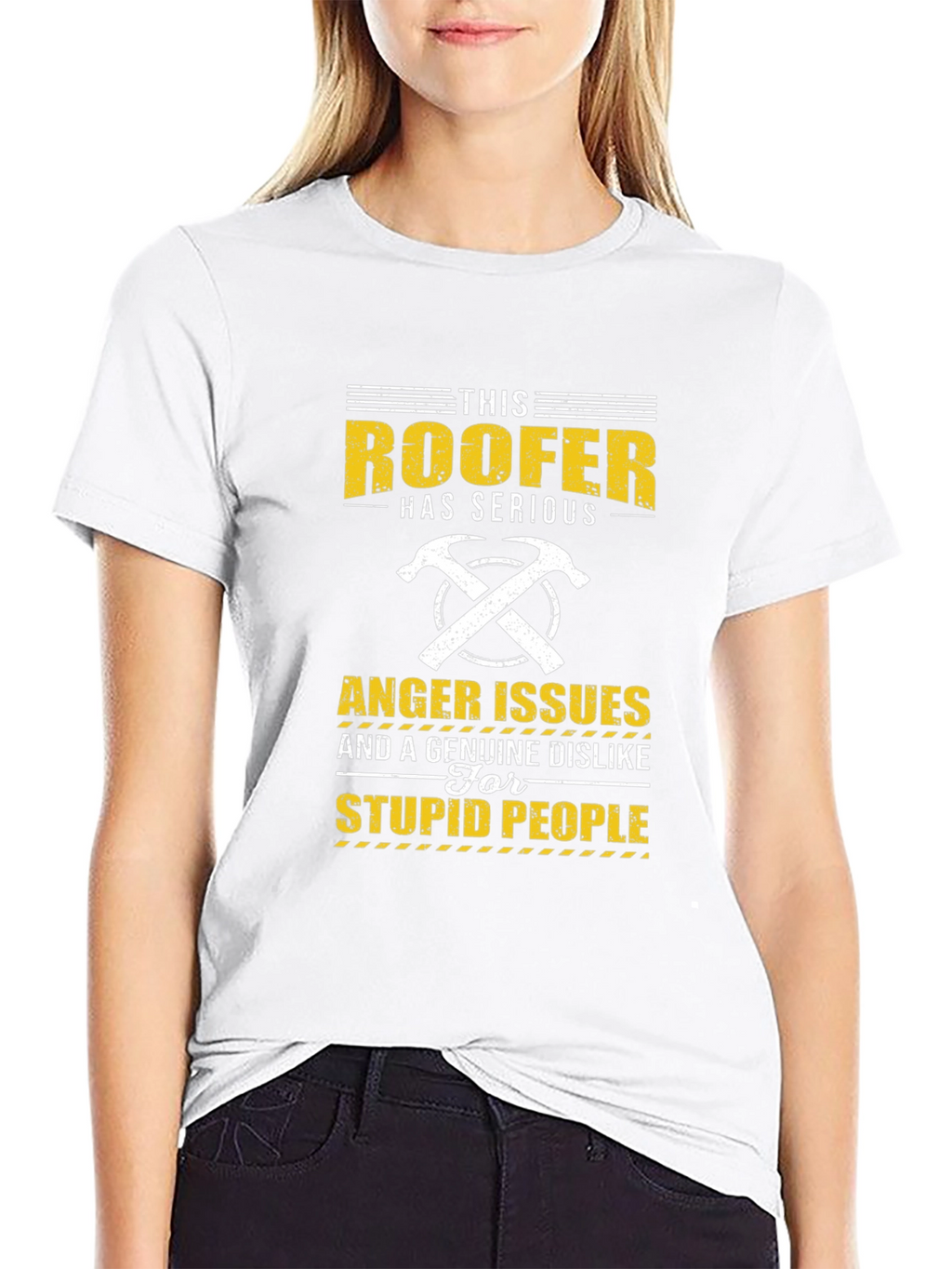 Roofer Anger Issues T-Shirt - Funny Job Pride Tee