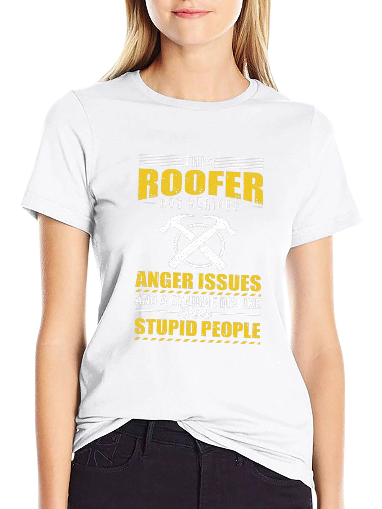 Roofer Anger Issues T-Shirt - Funny Job Pride Tee