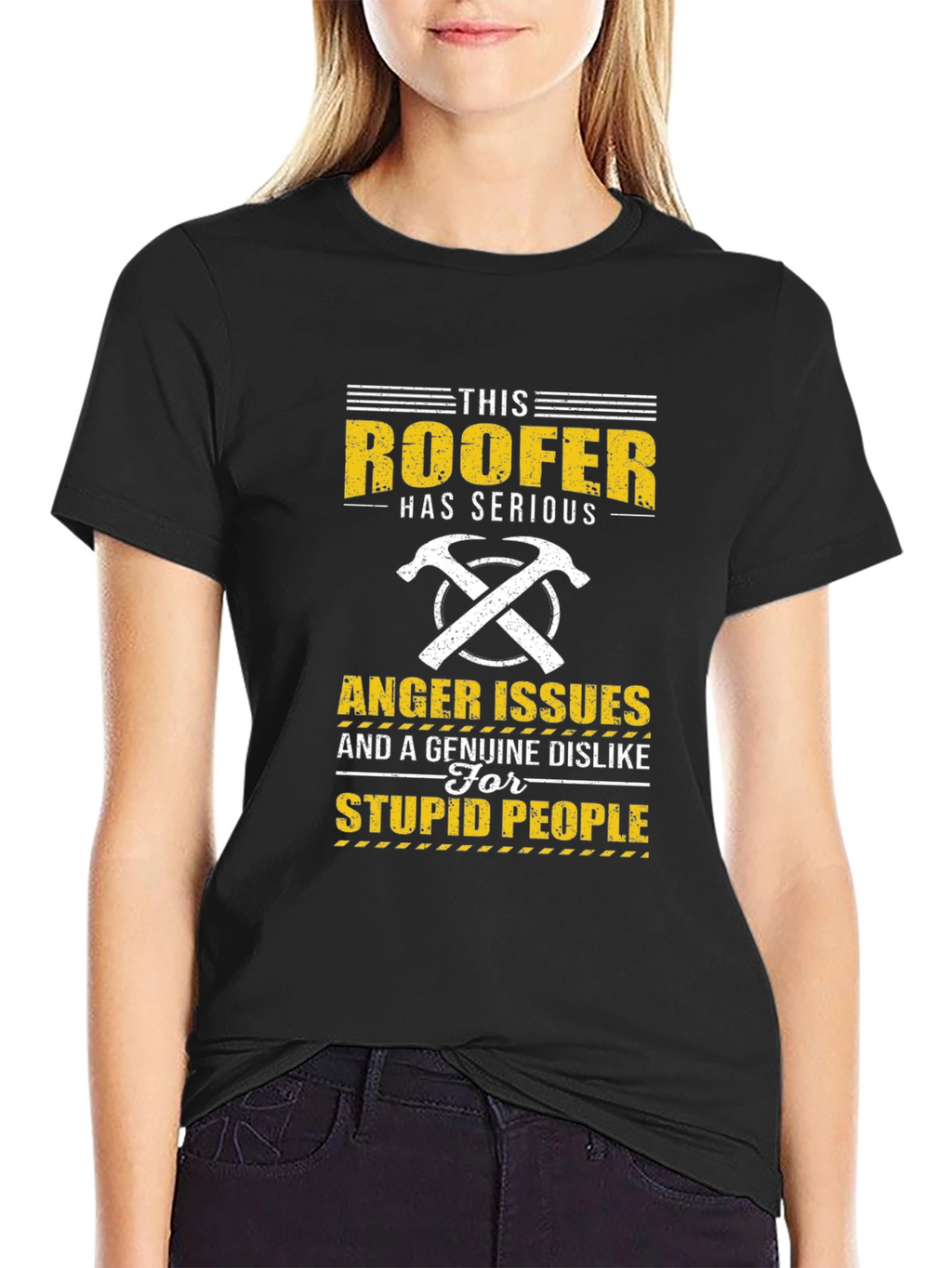 Roofer Anger Issues T-Shirt - Funny Job Pride Tee