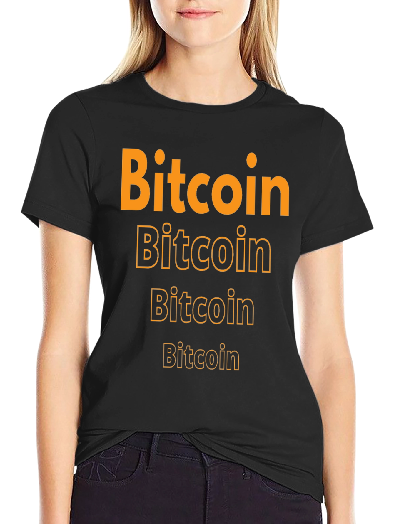 Bitcoin Graphic Tee - Crypto Enthusiast Black T-Shirt