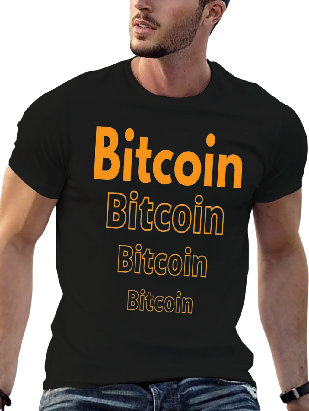 Bitcoin Graphic Tee - Crypto Enthusiast Black T-Shirt