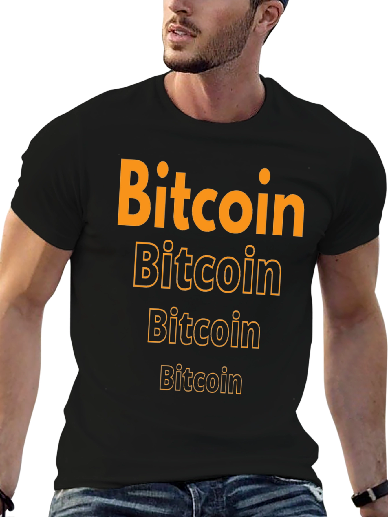 Bitcoin Graphic Tee - Crypto Enthusiast Black T-Shirt