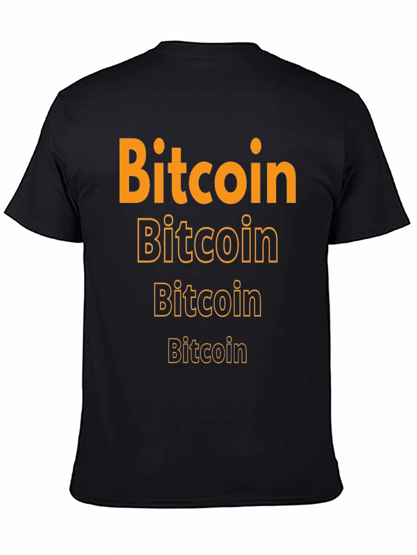 Bitcoin Graphic Tee - Crypto Enthusiast Black T-Shirt