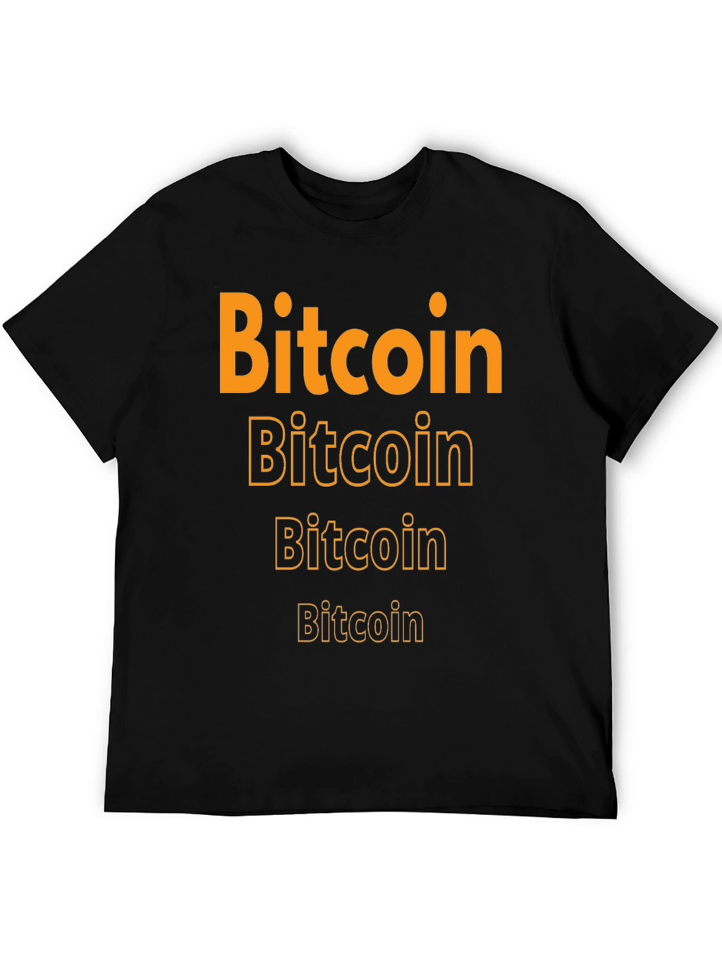Bitcoin Graphic Tee - Crypto Enthusiast Black T-Shirt