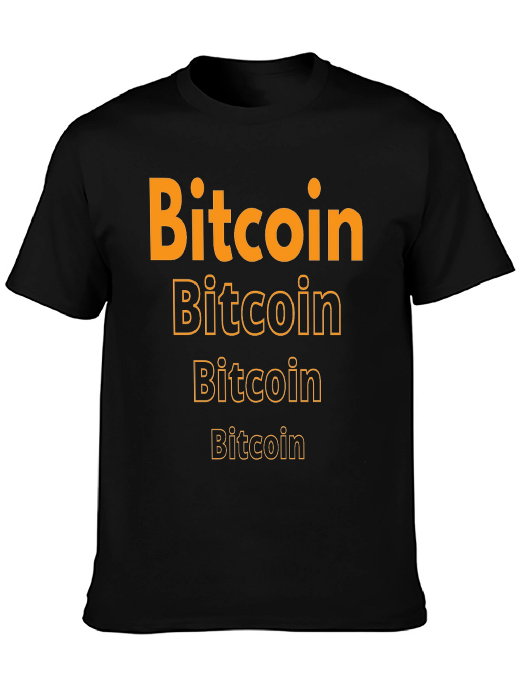 Bitcoin Graphic Tee - Crypto Enthusiast Black T-Shirt