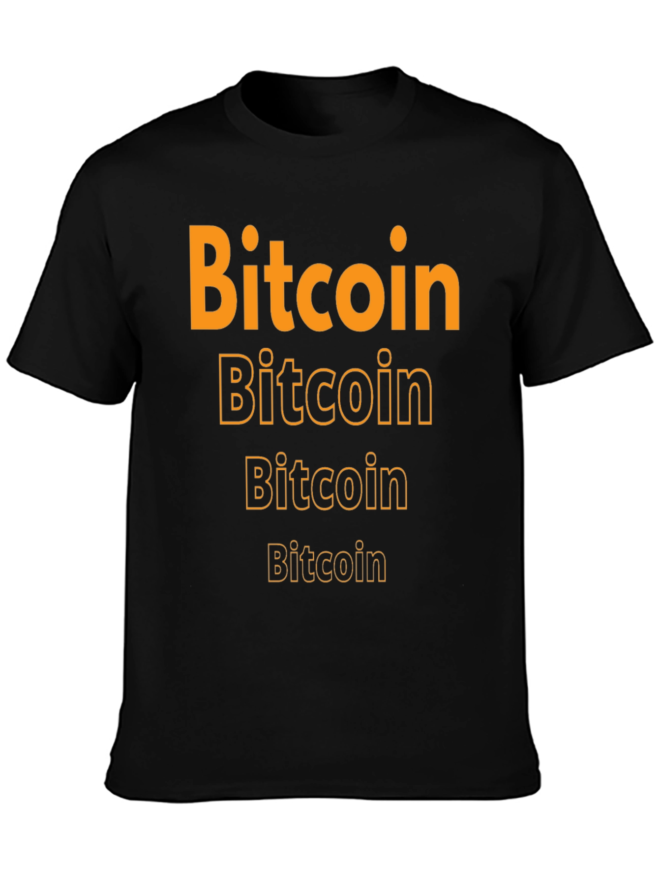 Bitcoin Graphic Tee - Crypto Enthusiast Black T-Shirt