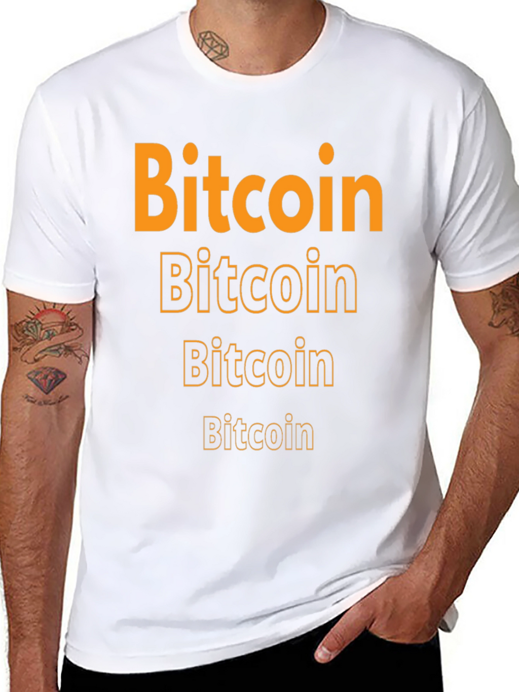 Bitcoin Graphic Tee - Crypto Enthusiast Black T-Shirt