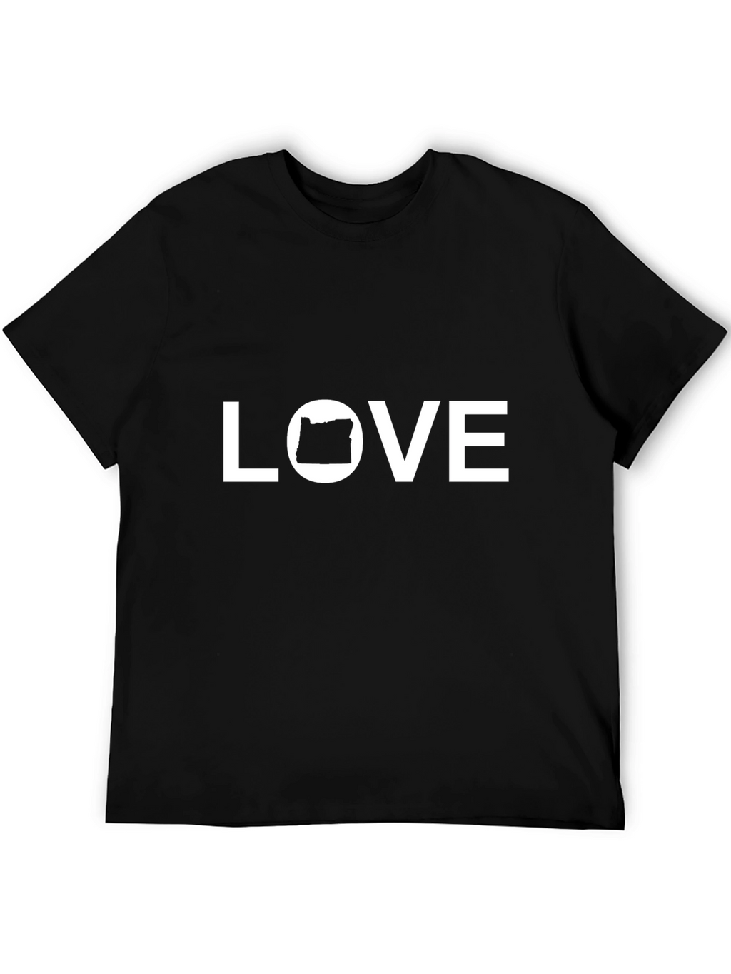 Oregon Love Black Graphic T-Shirt