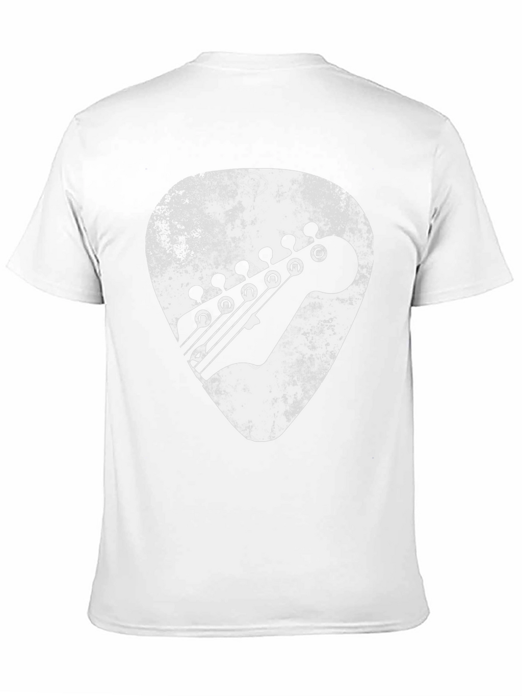 Guitar Pick Headstock Graphic Tee - Black