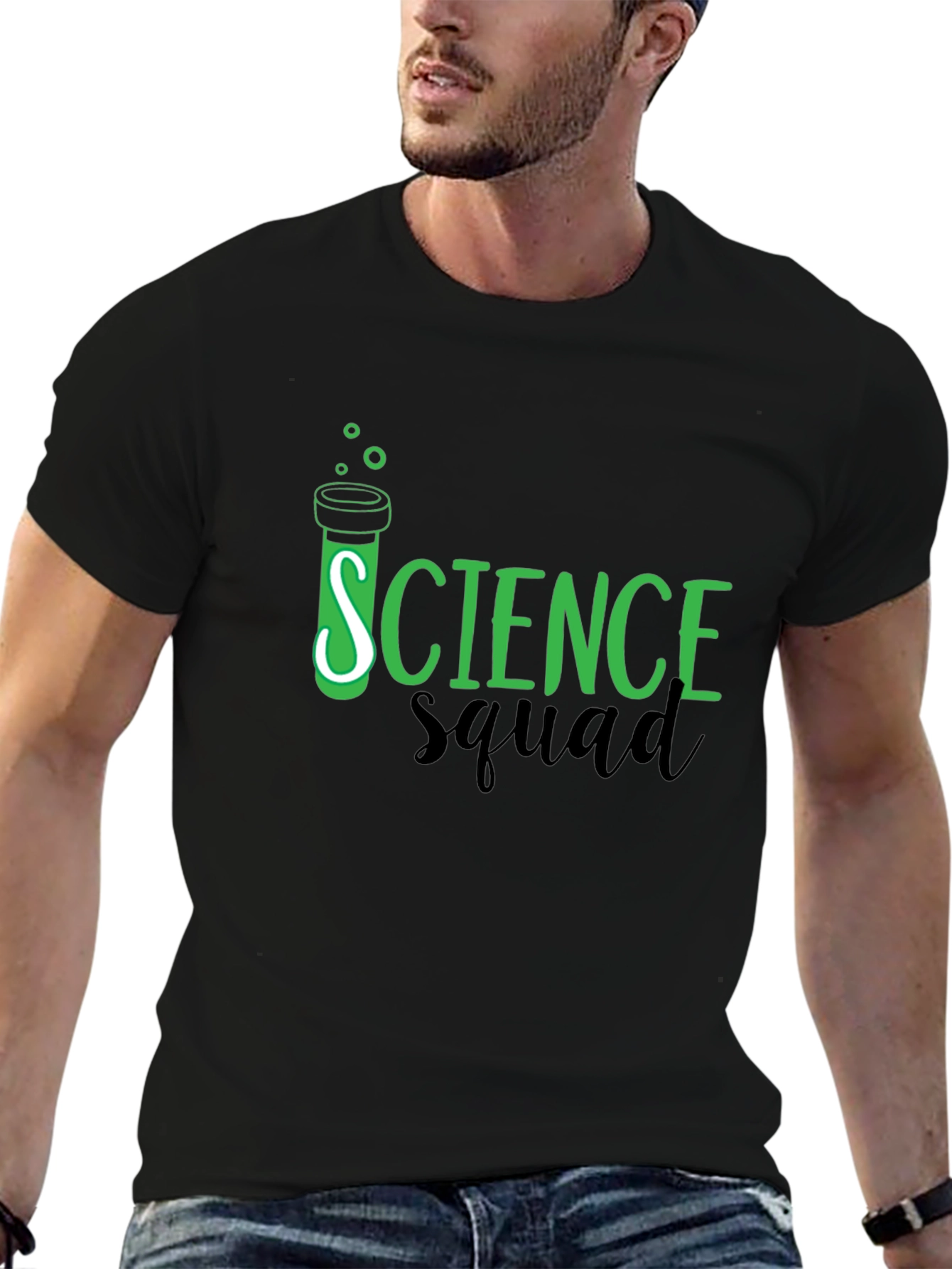Science Squad T-Shirt - Black - Graphic Tee