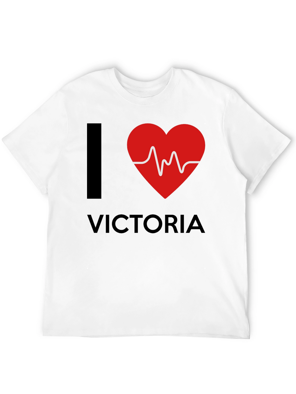 I Love Victoria T-Shirt - Black Novelty Tee