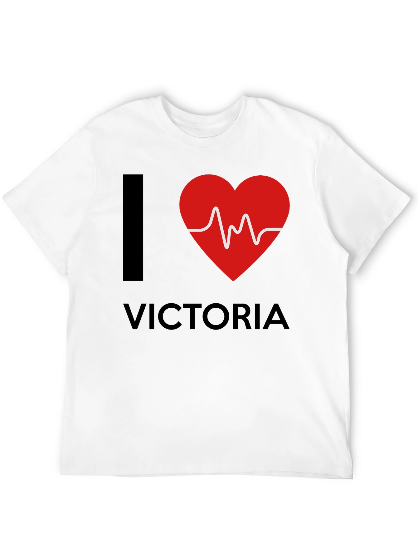 I Love Victoria T-Shirt - Black Novelty Tee
