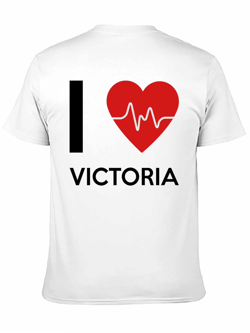 I Love Victoria T-Shirt - Black Novelty Tee