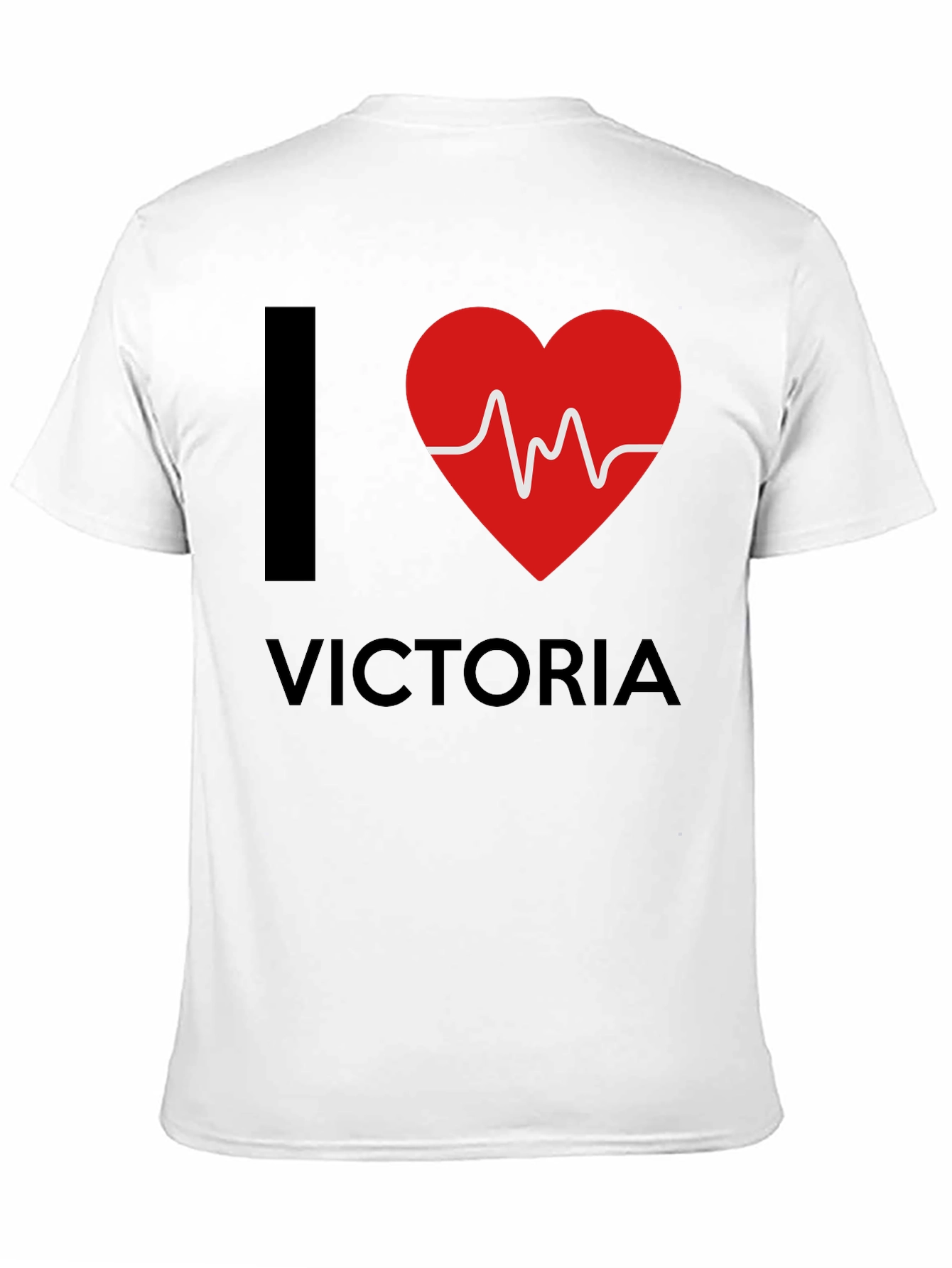 I Love Victoria T-Shirt - Black Novelty Tee