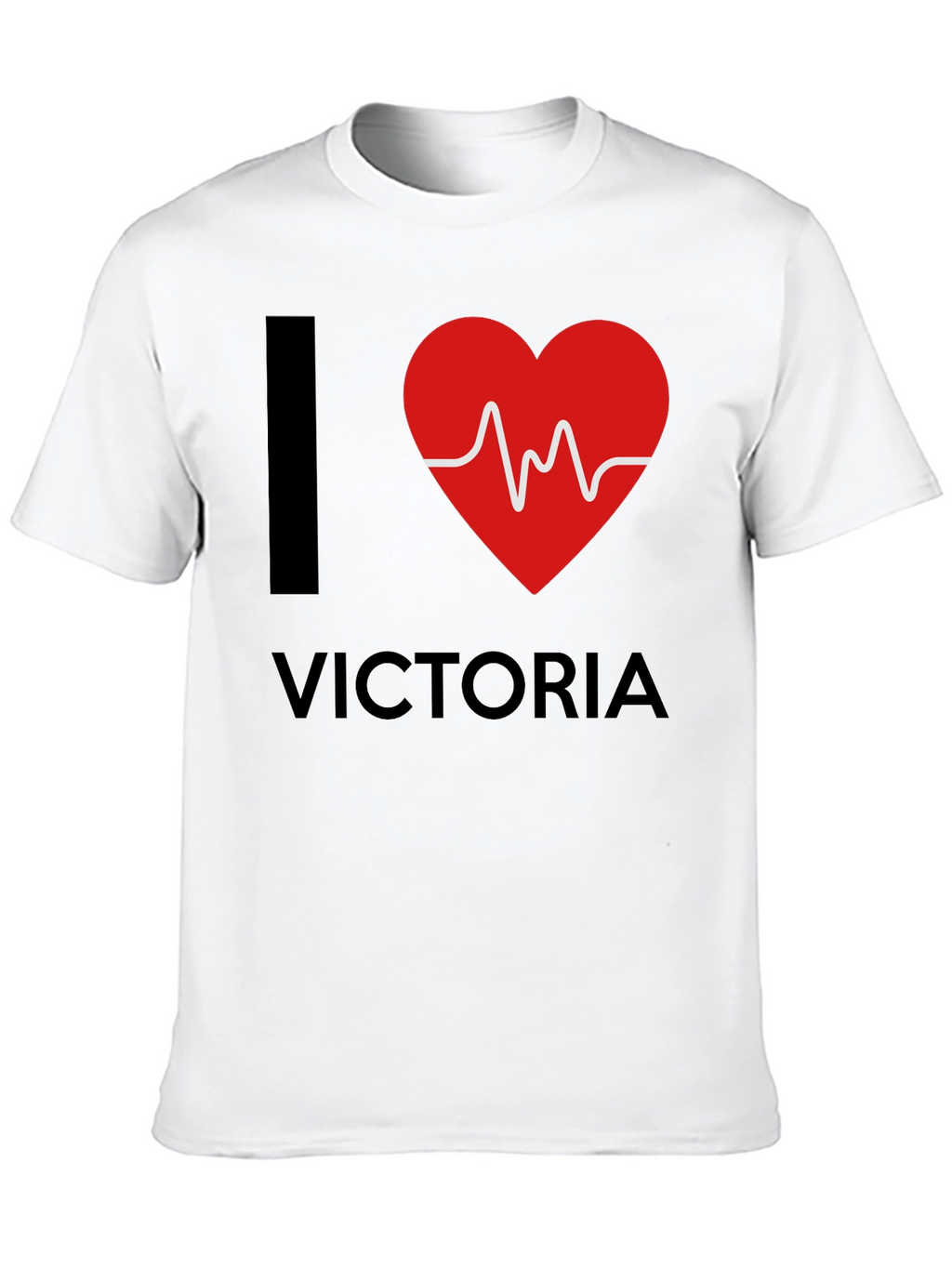 I Love Victoria T-Shirt - Black Novelty Tee