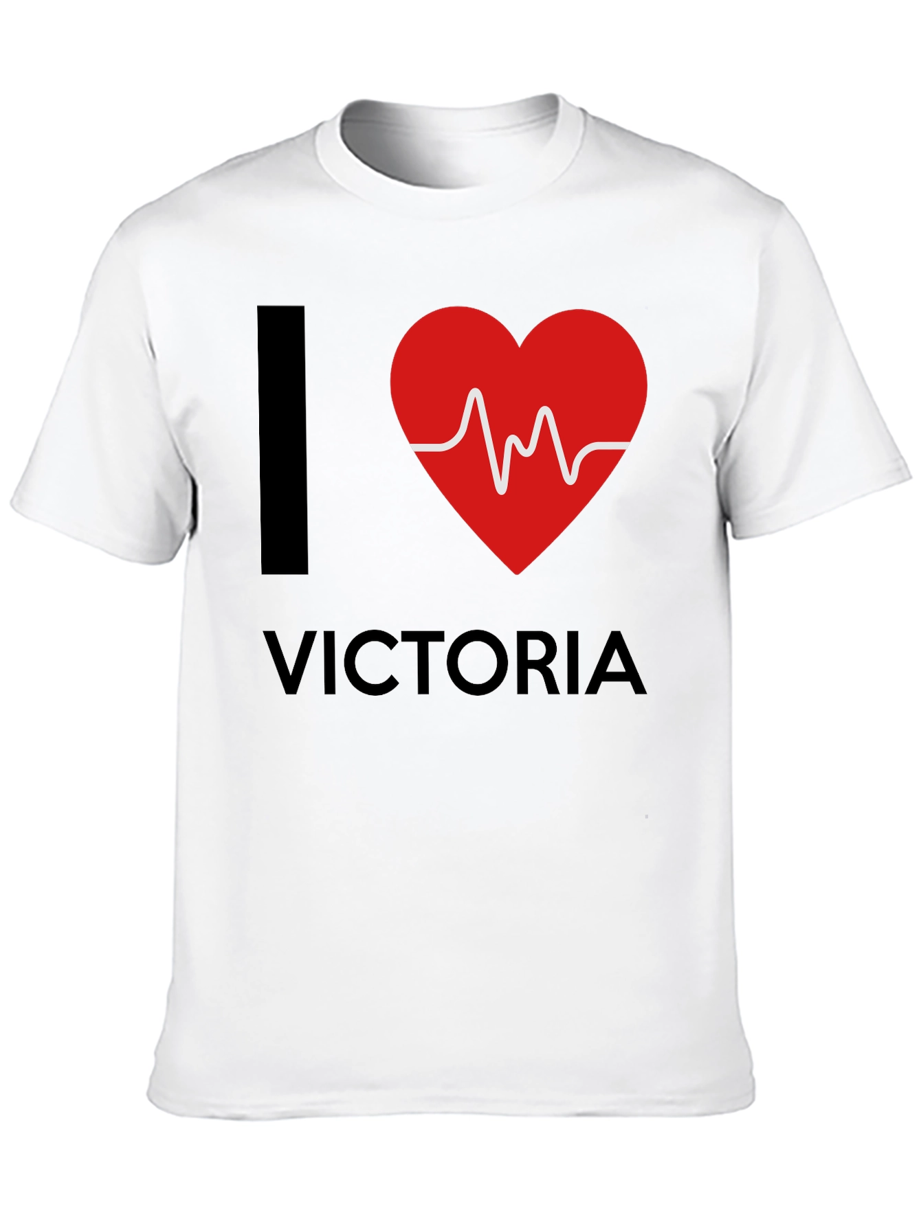 I Love Victoria T-Shirt - Black Novelty Tee