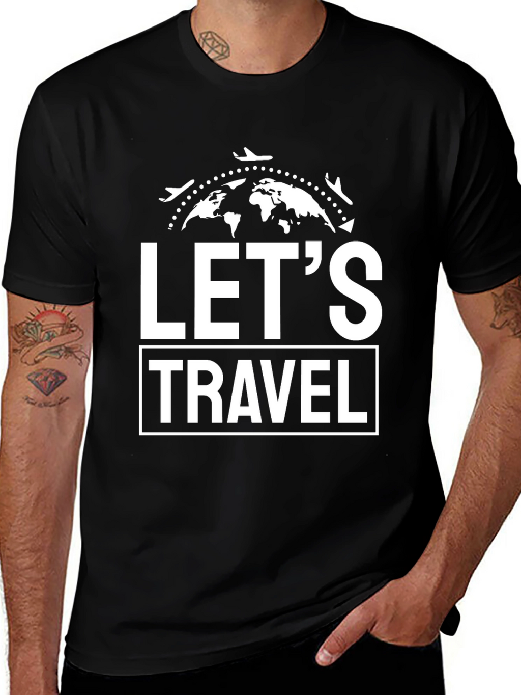 Lets Travel Graphic T-Shirt