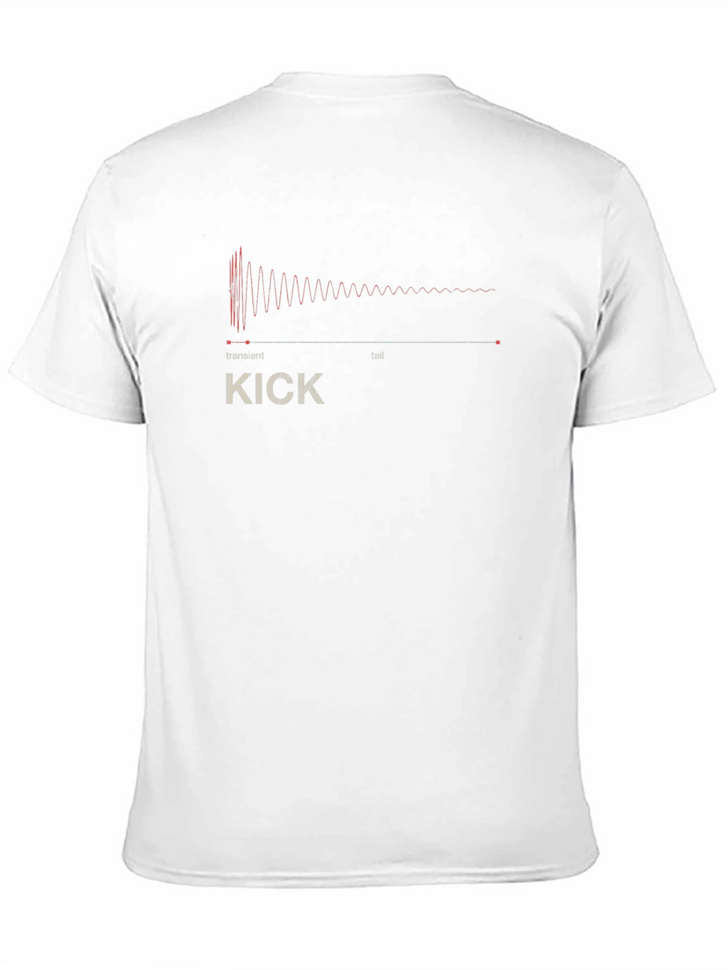 Kick Drum Waveform Graphic Tee - Black