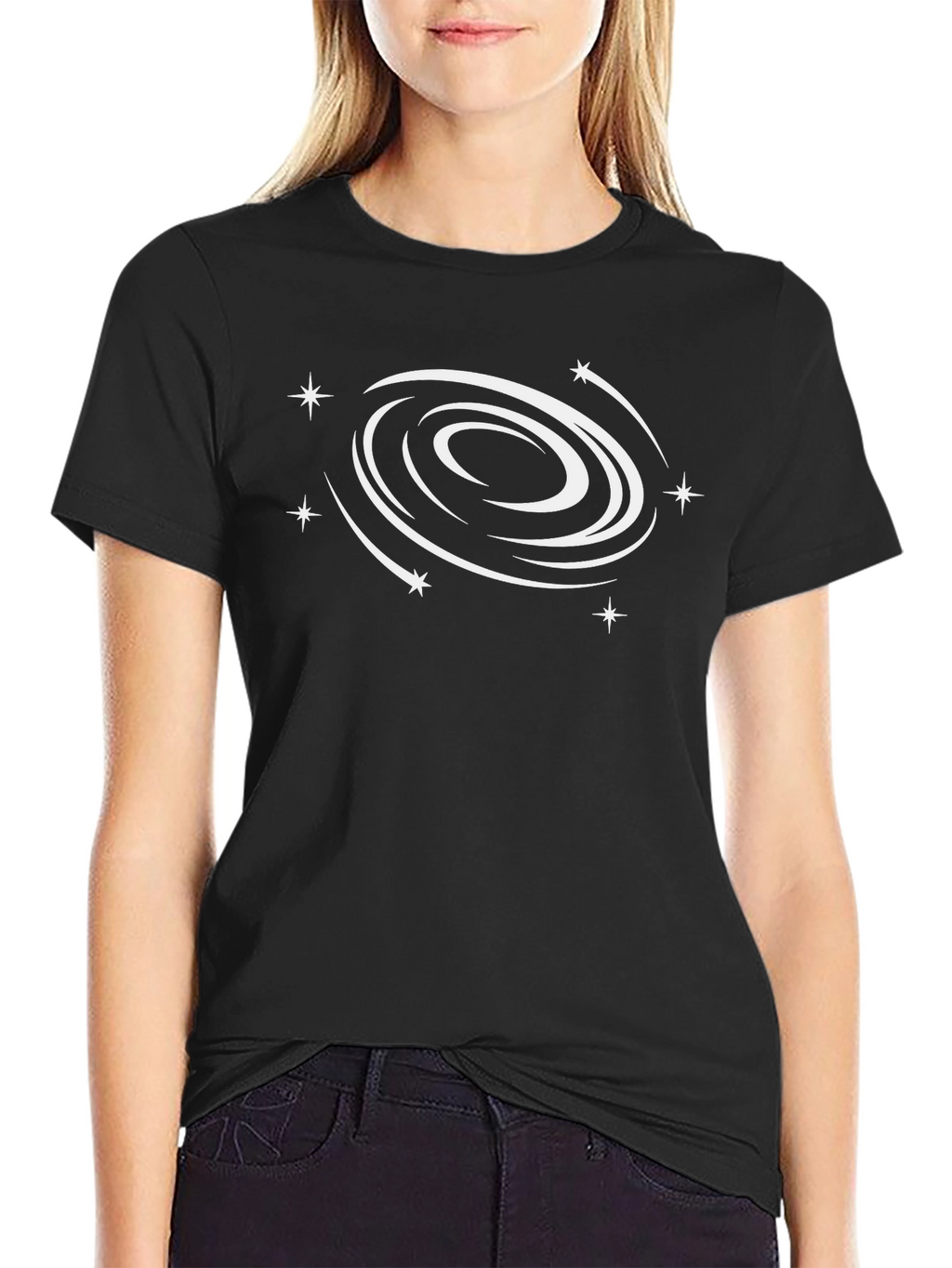 Galaxy Graphic Black T-Shirt - Stellar Style