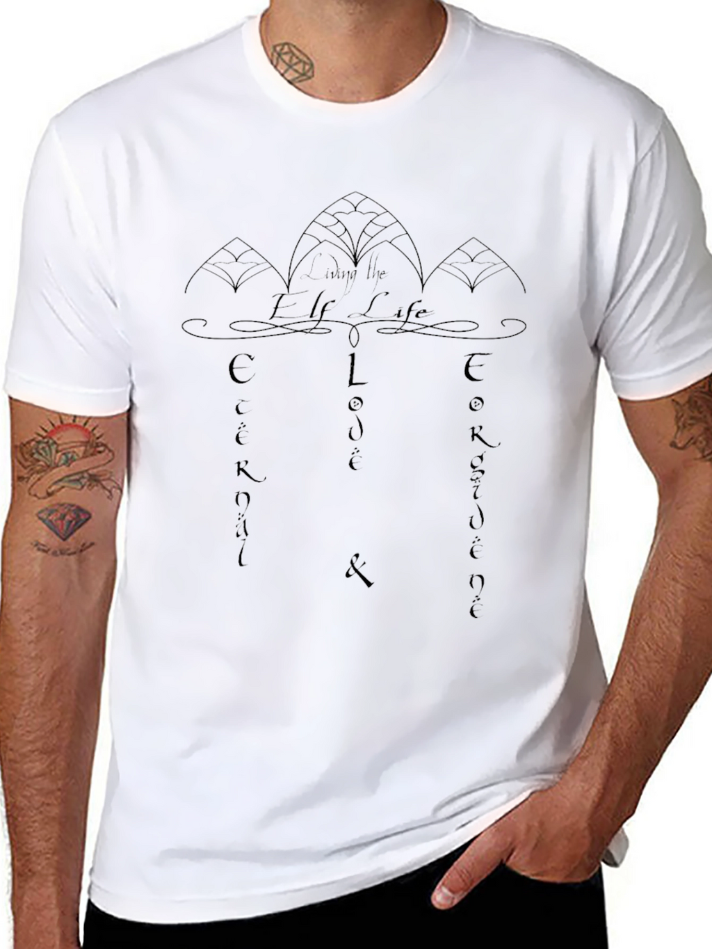 Unique Graphic Tee - Embrace the Elf Life