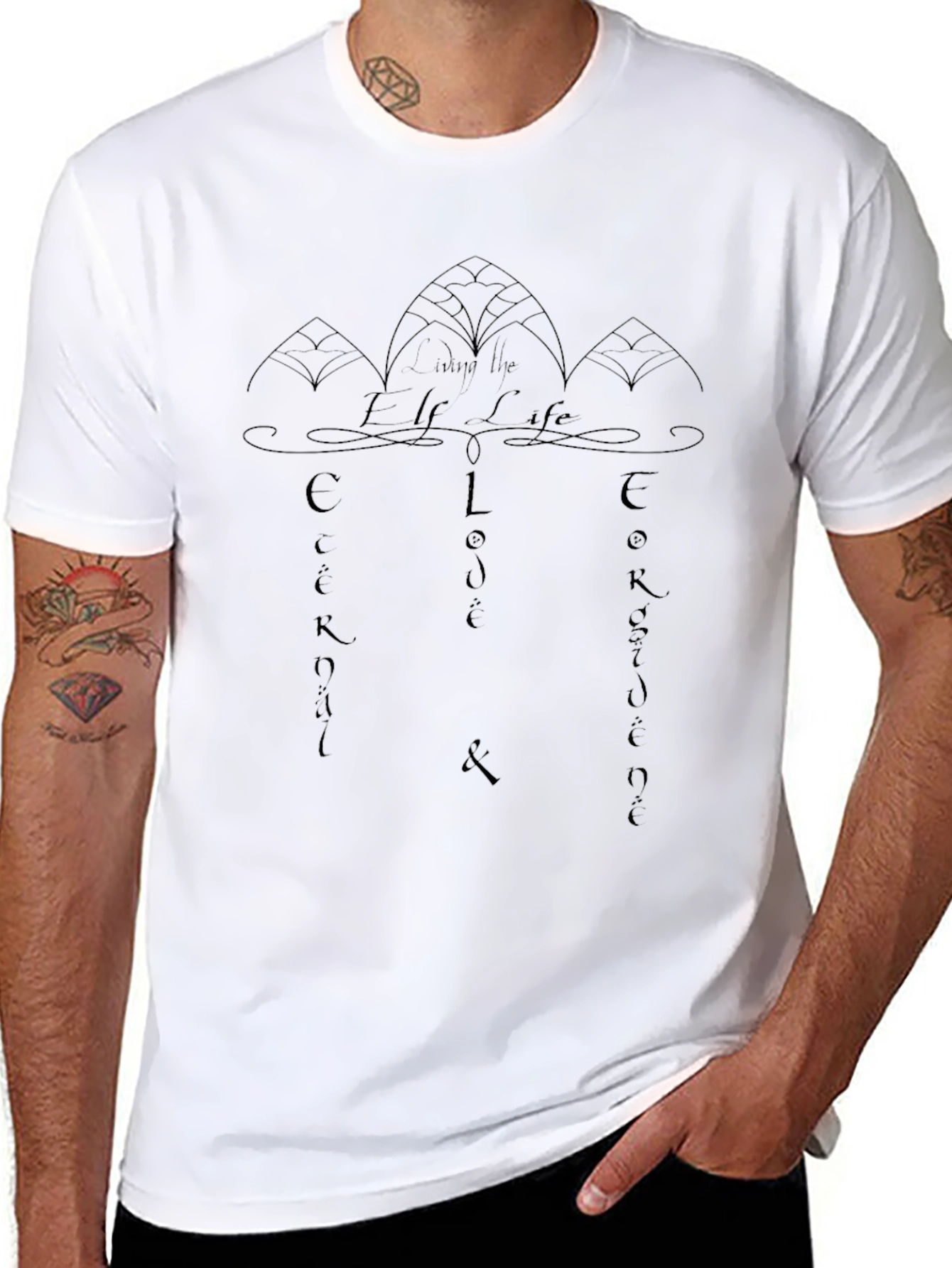Unique Graphic Tee - Embrace the Elf Life