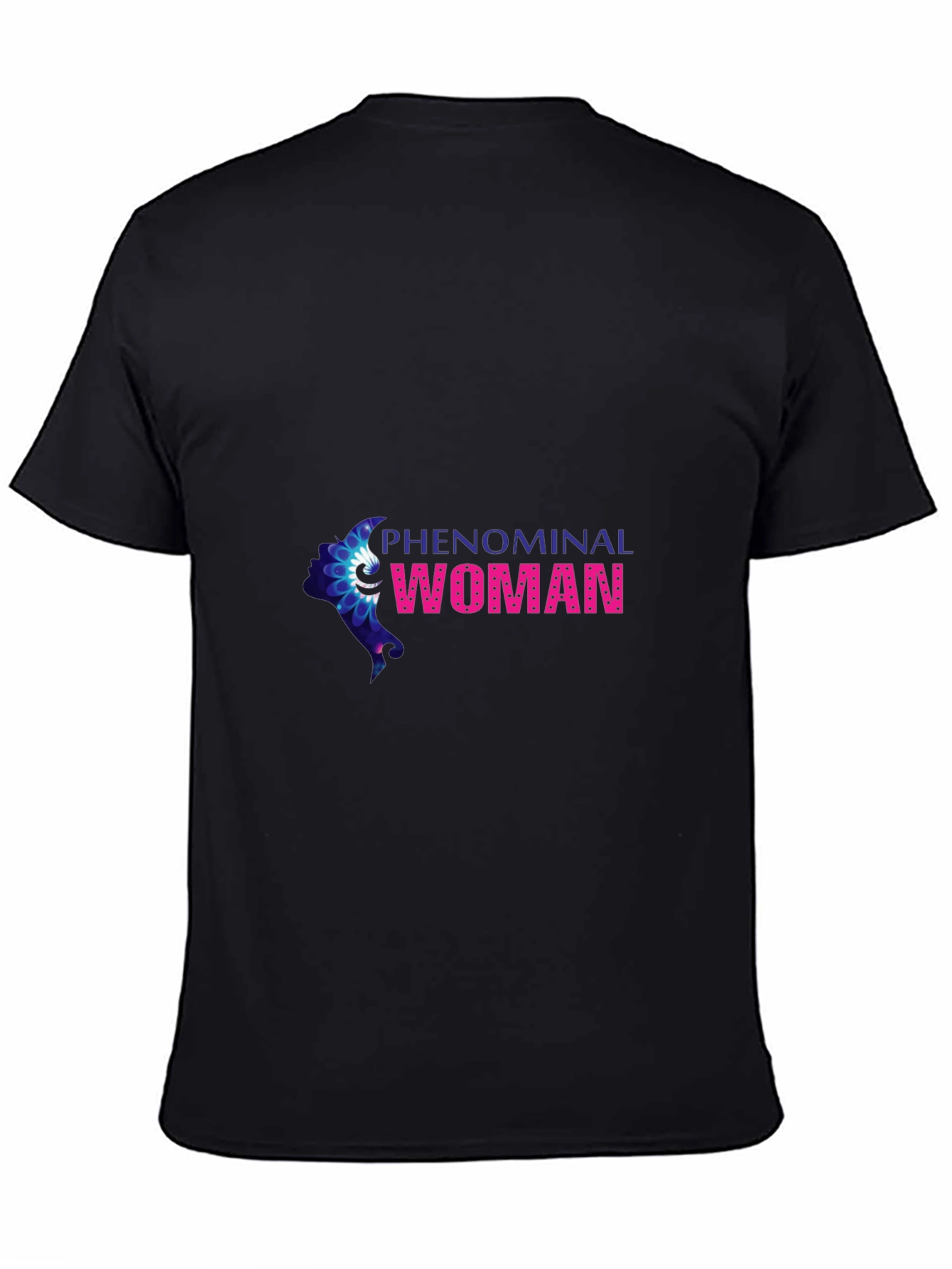 Phenomenal Woman Graphic Print Black Tee