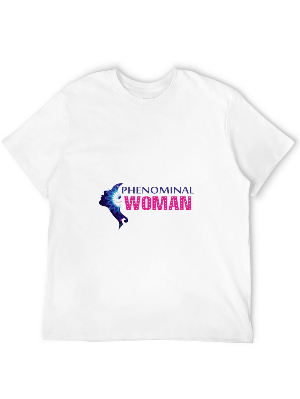 Phenomenal Woman Graphic Print Black Tee
