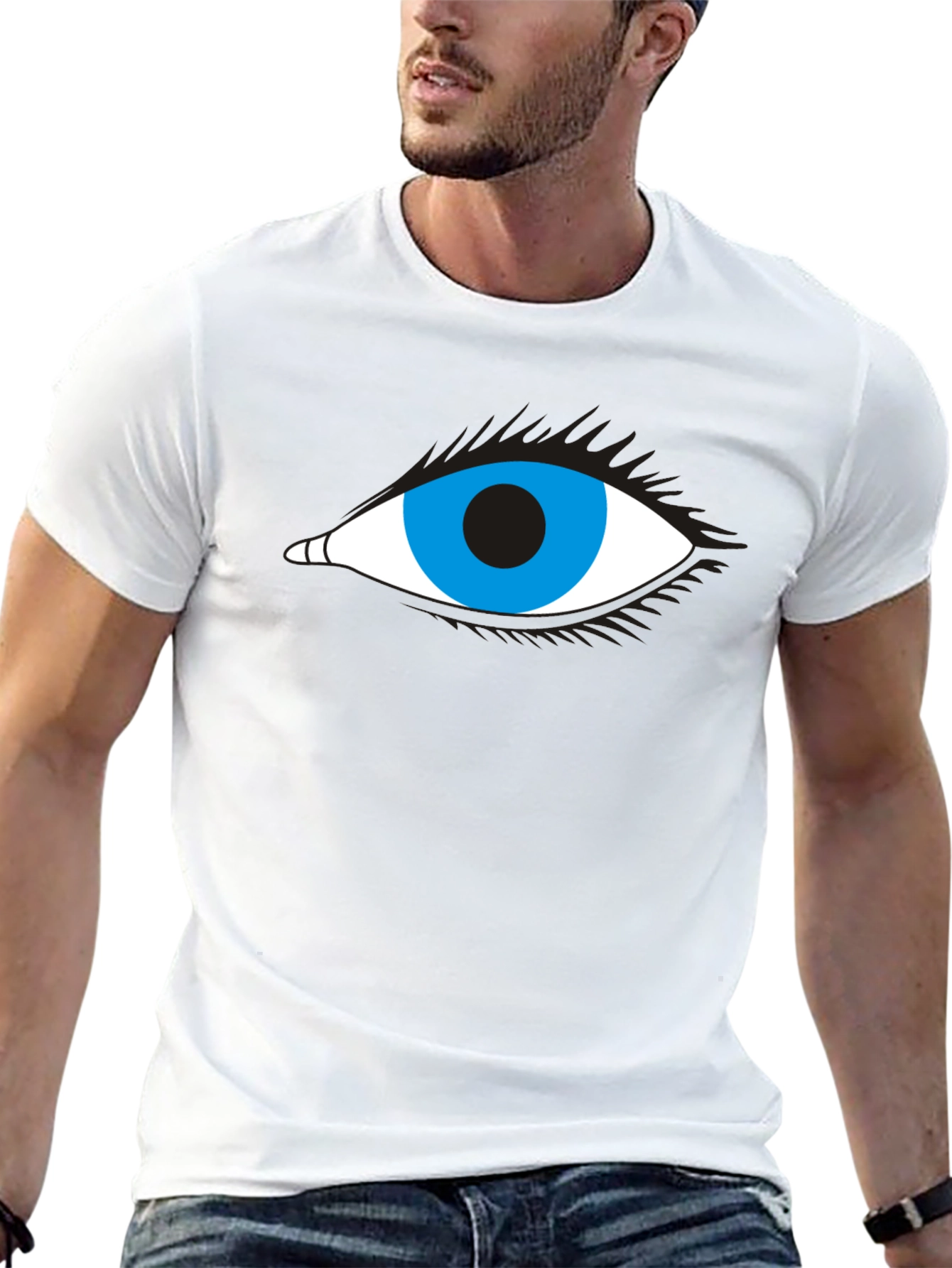 Eye Graphic Black T-Shirt - Stylish & Unique