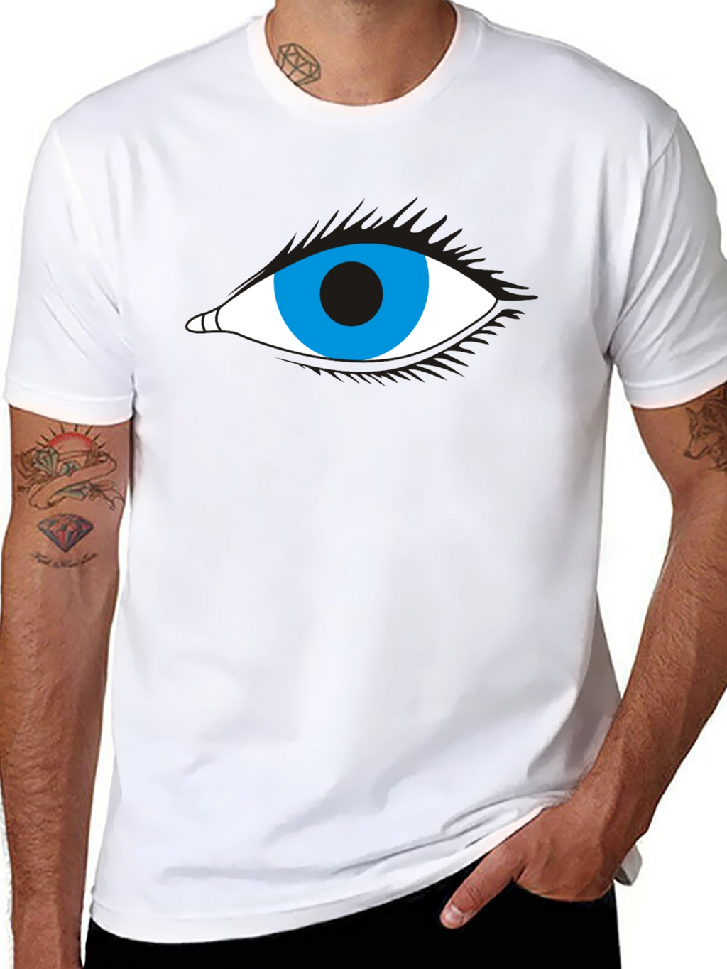 Eye Graphic Black T-Shirt - Stylish & Unique