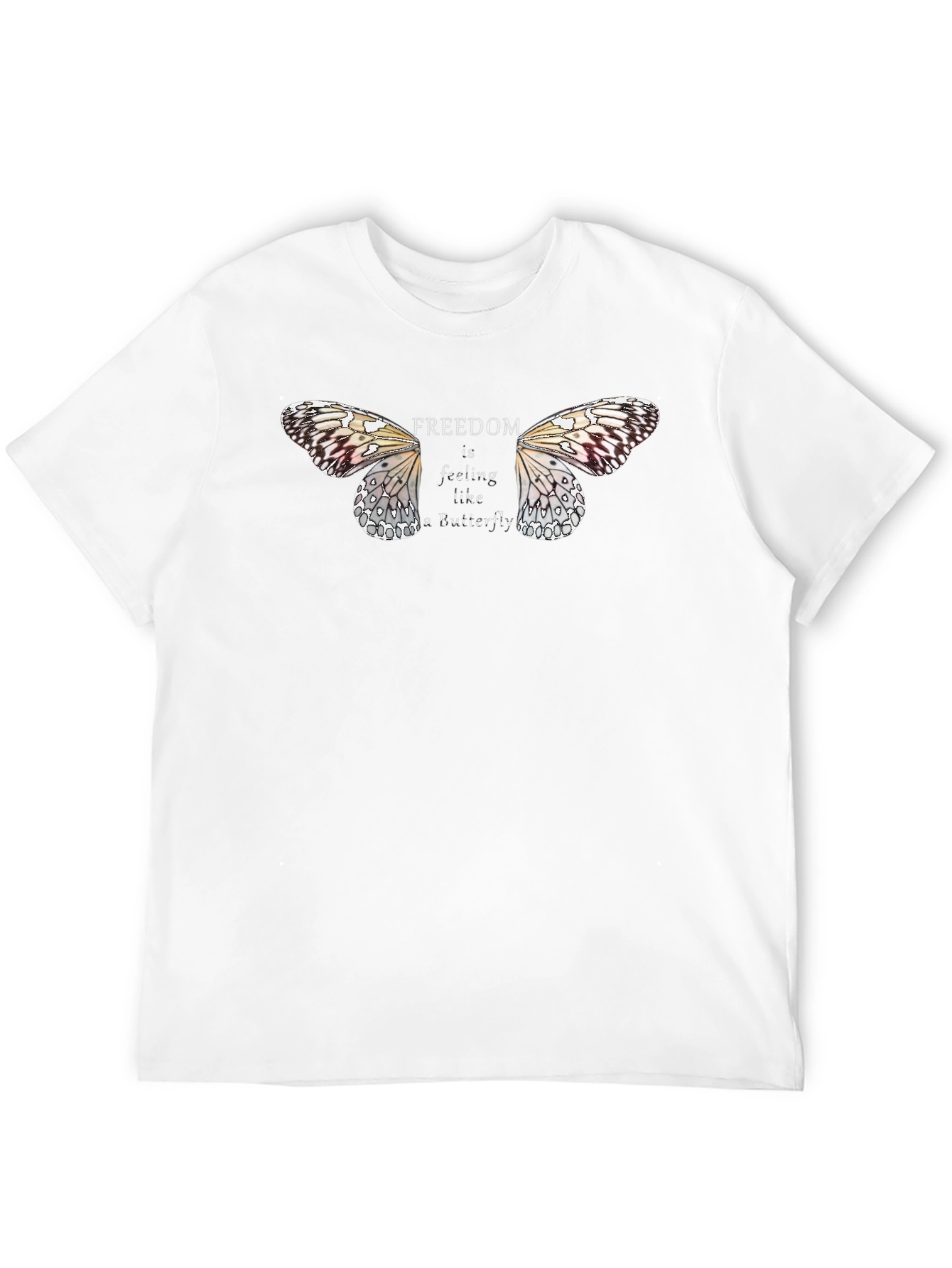 Freedom Butterfly Graphic Tee - Black Unisex T-Shirt
