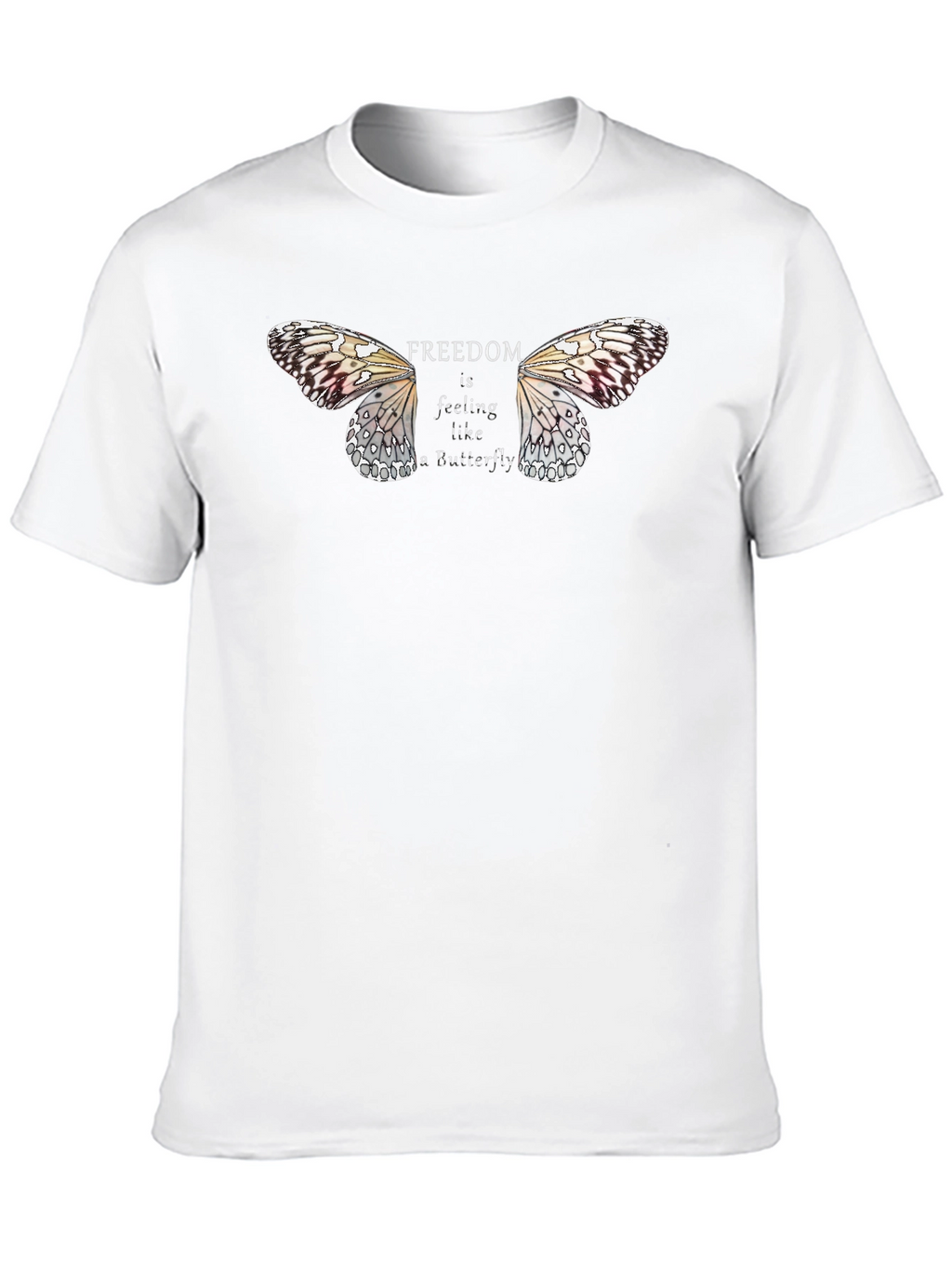 Freedom Butterfly Graphic Tee - Black Unisex T-Shirt