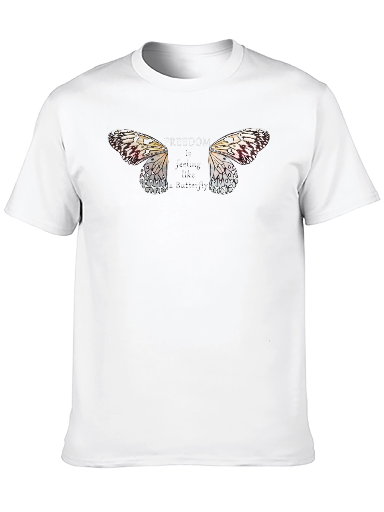 Freedom Butterfly Graphic Tee - Black Unisex T-Shirt