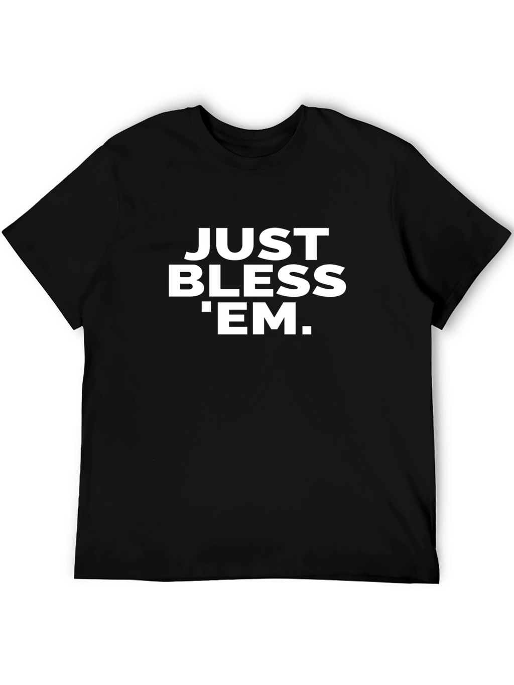 Just Bless Em Graphic Tee - Black