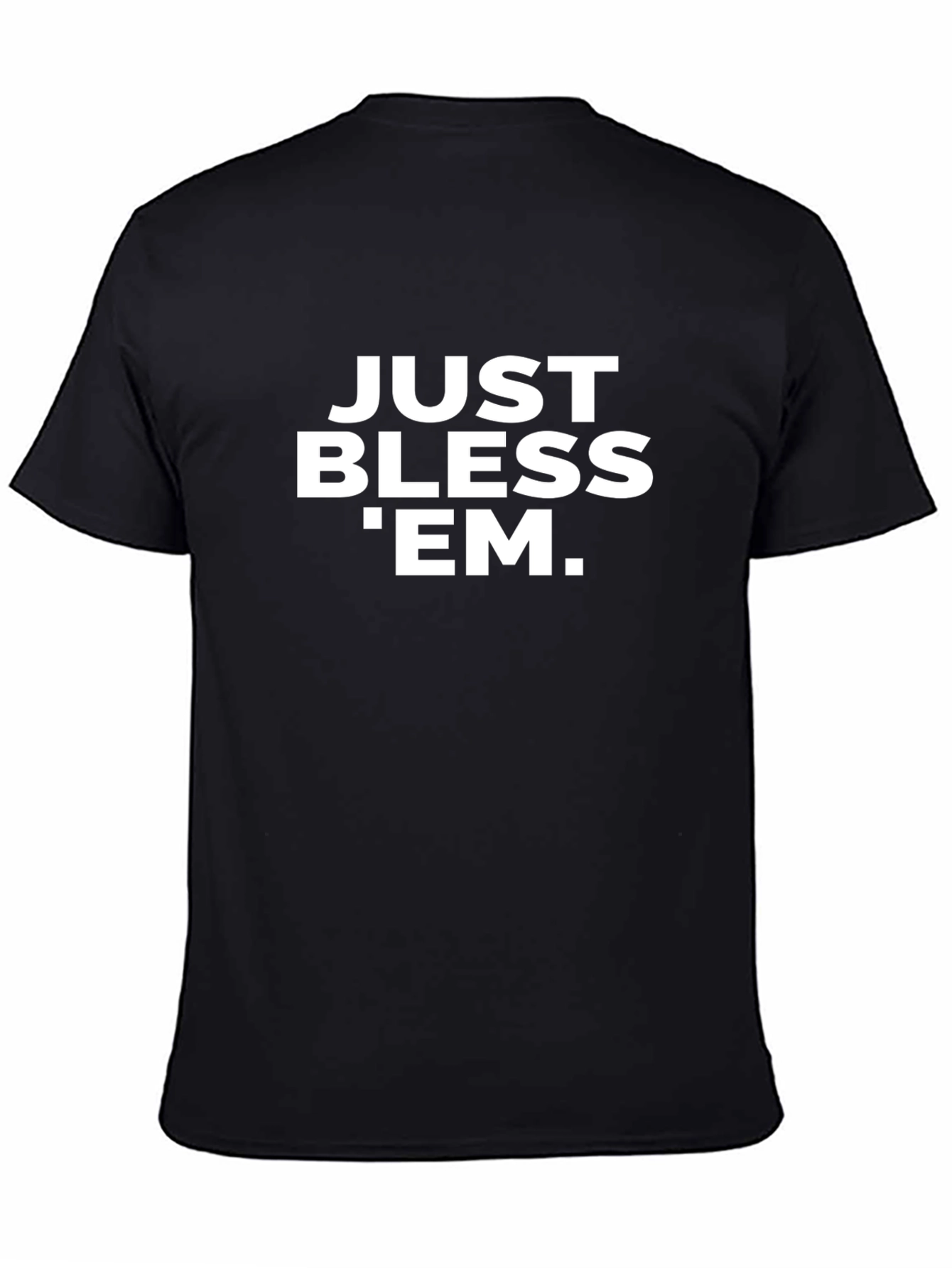 Just Bless Em Graphic Tee - Black