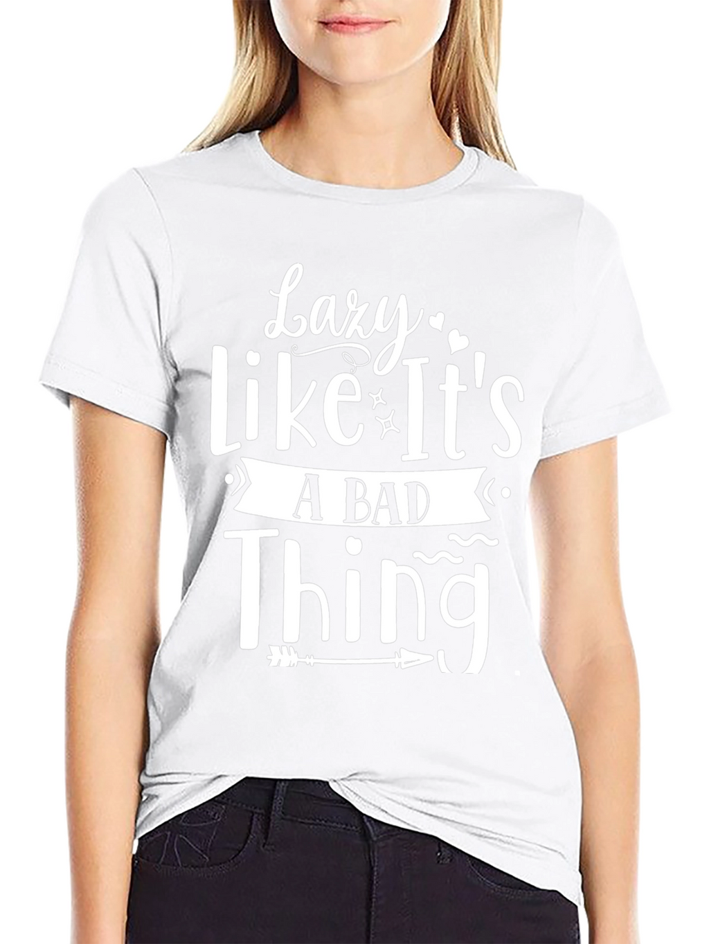 Lazy Like Its a Bad Thing Black T-Shirt