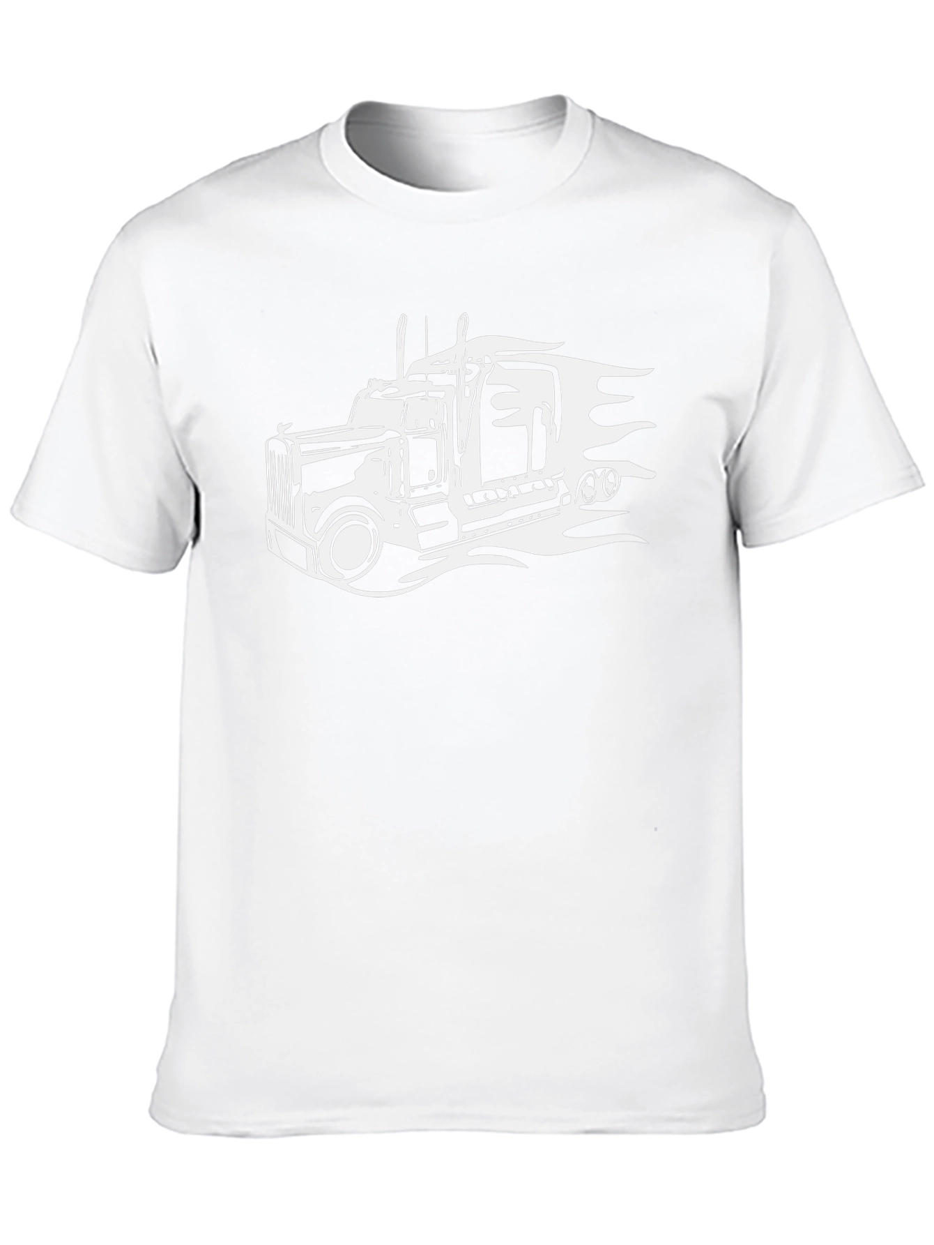 Truck Graphic T-Shirt - Black Cotton Tee