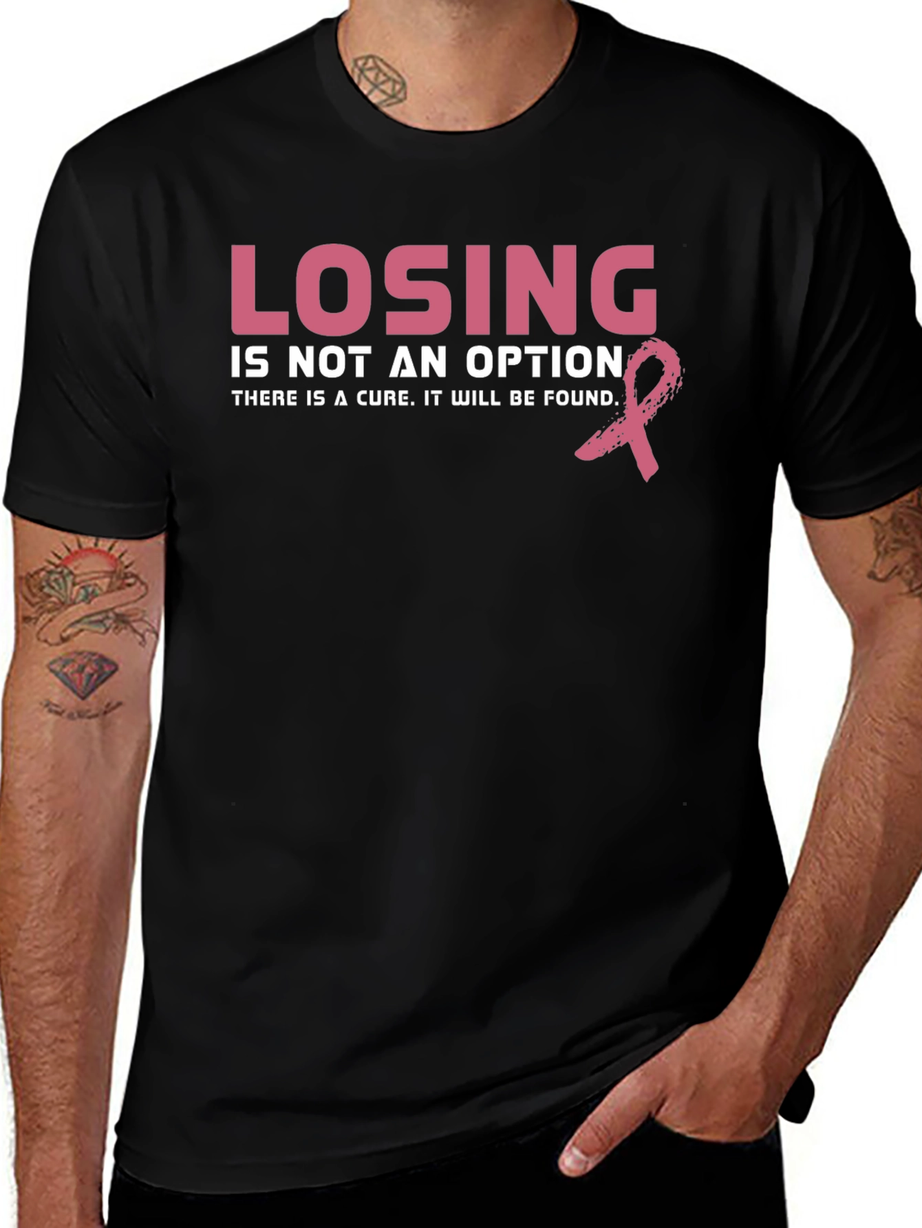 Breast Cancer Awareness T-Shirt: Losing Is Not An Option