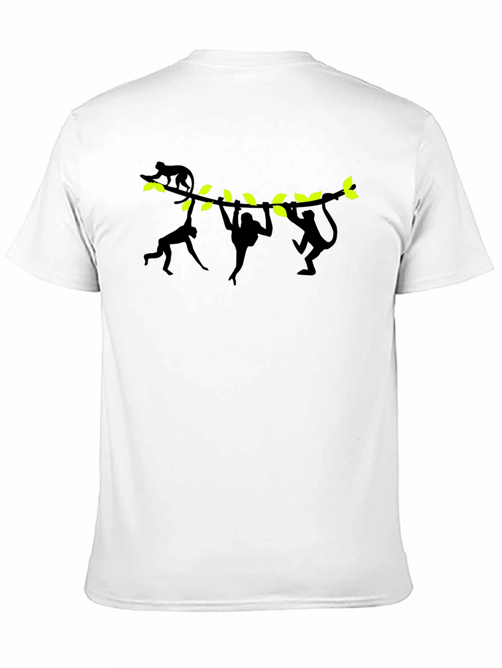 Monkeying Around Black Graphic T-Shirt