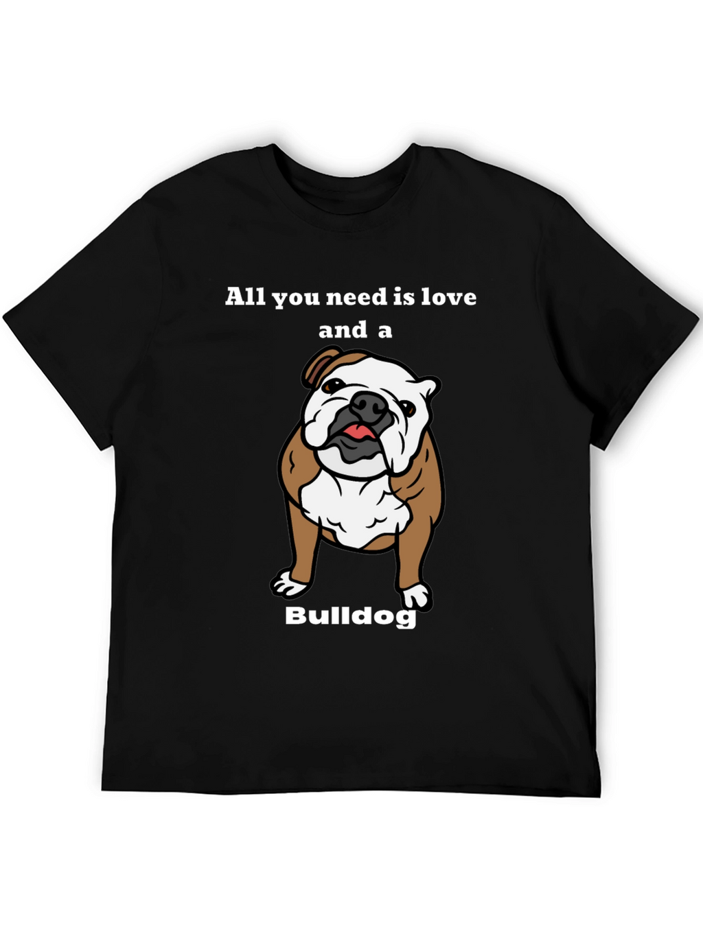 Bulldog Love T-Shirt - Cute Dog Graphic Tee