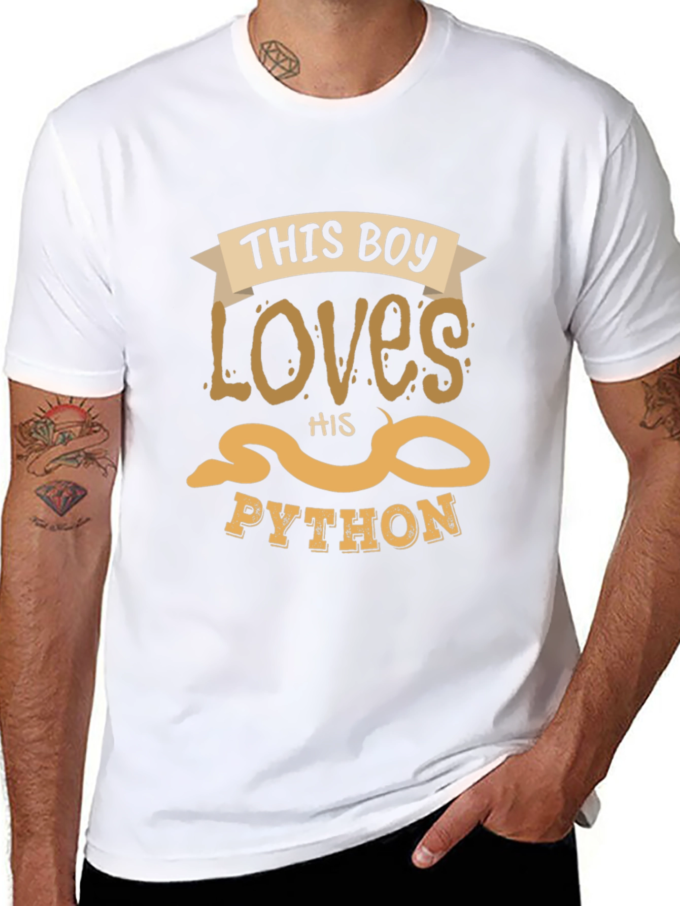 This Boy Loves His Python T-Shirt