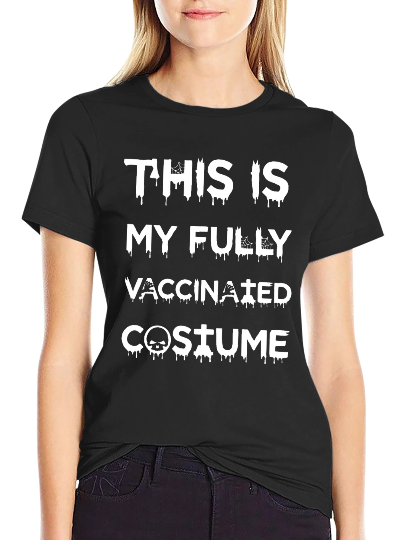 This Is My Fully Vaccinated Costume Black T-Shirt